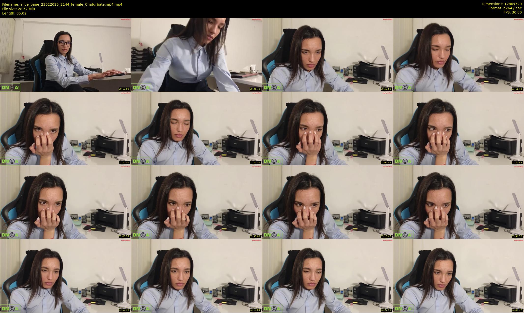 alice_bane — 6 minute Chaturbate female cam show recording, 720p, Feb 23, 2025