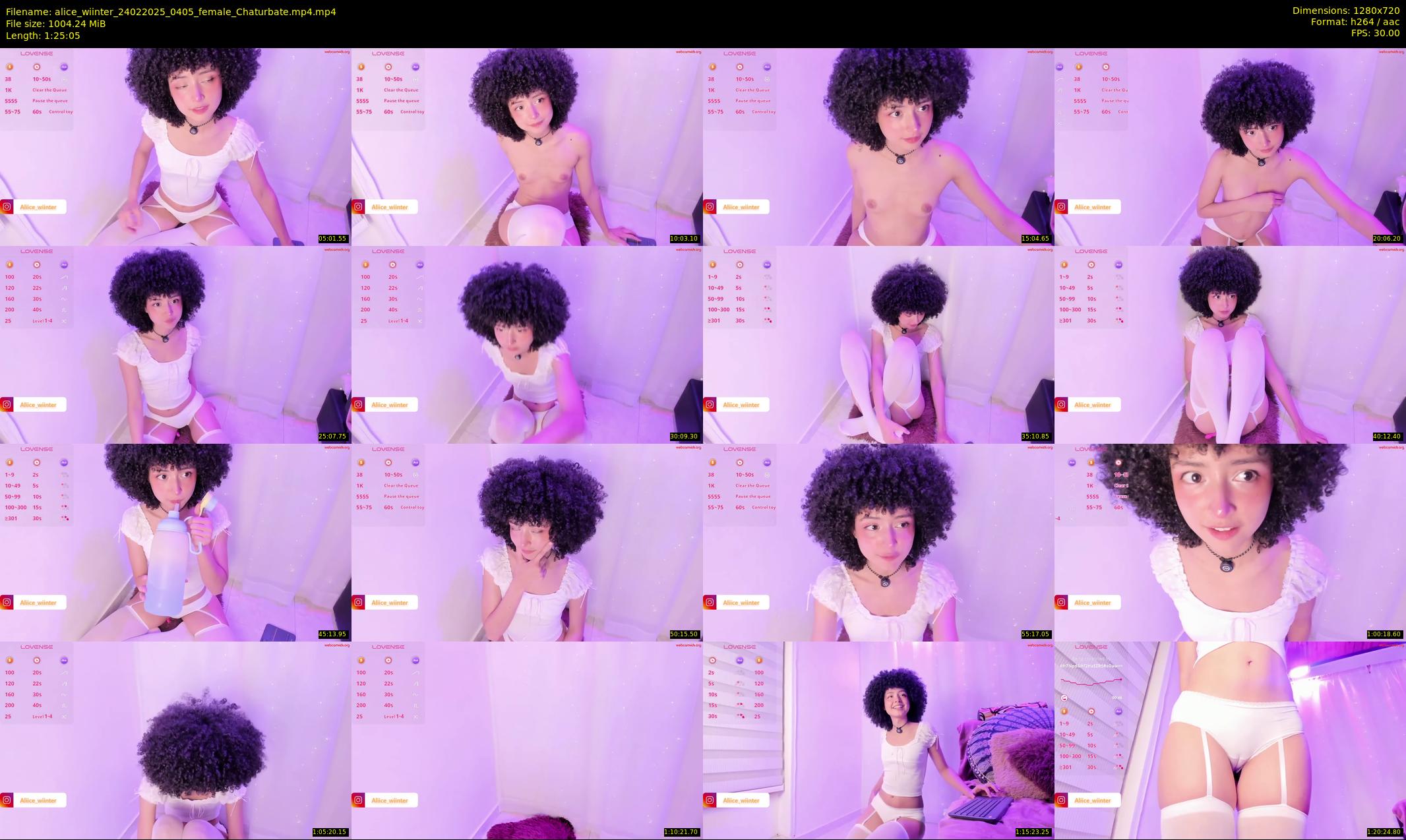 alice_wiinter — 86 minute Chaturbate female cam show recording, 720p, Feb 24, 2025