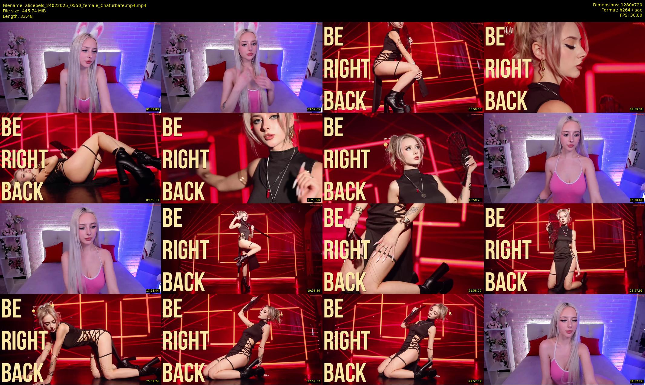 alicebels — 34 minute Chaturbate female cam show recording, 720p, Feb 24, 2025
