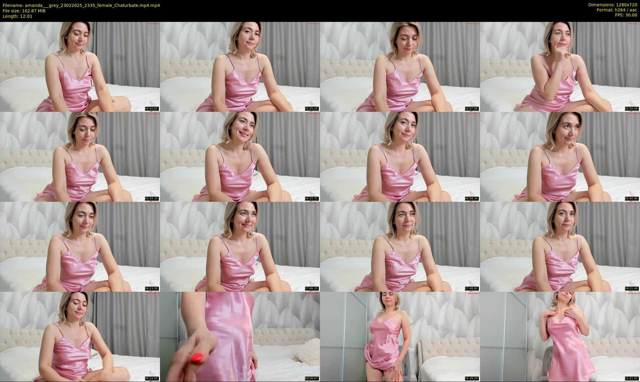 amanda___grey — 13 minute Chaturbate female cam show recording, 720p, Feb 23, 2025