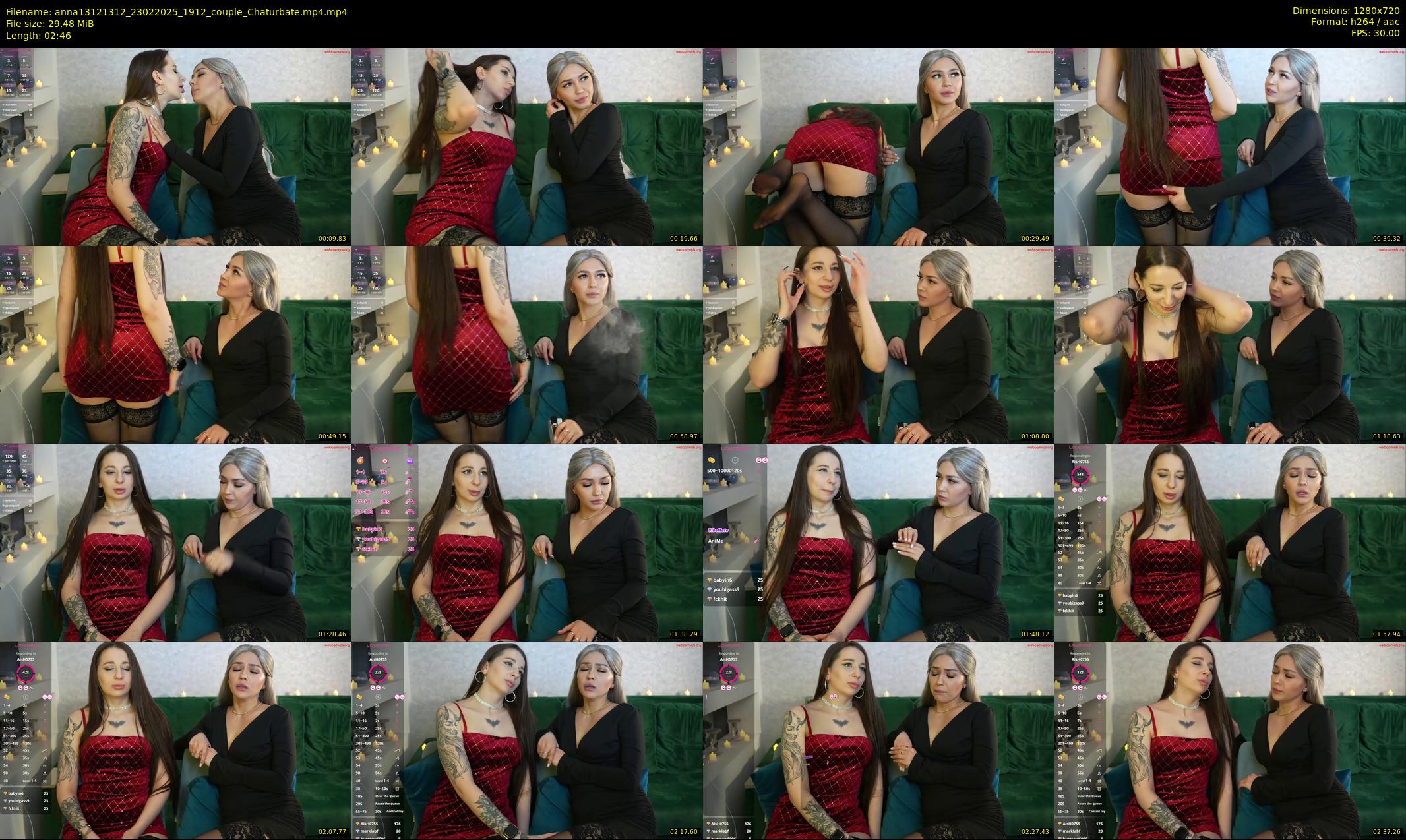 anna13121312 — 3 minute Chaturbate couple cam show recording, 720p, Feb 23, 2025