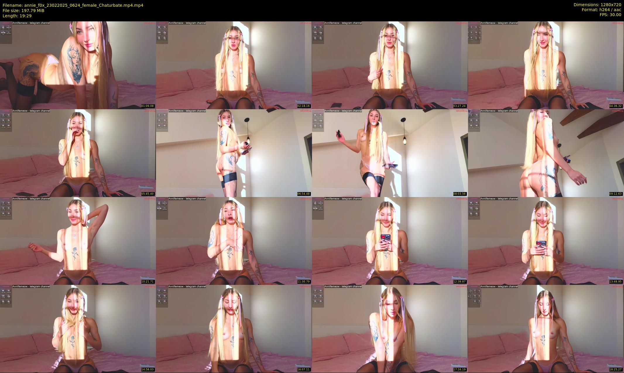 annie_f0x — 20 minute Chaturbate female cam show recording, 720p, Feb 23, 2025