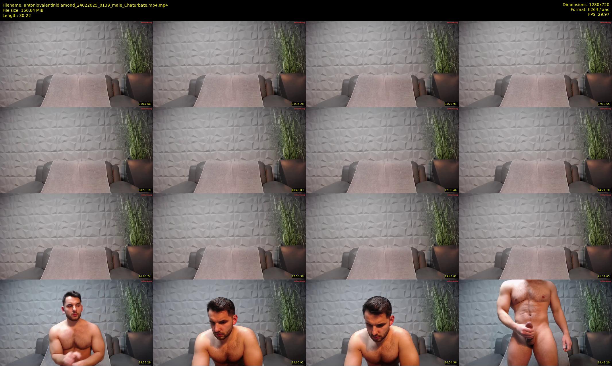 antoniovalentinidiamond — 31 minute Chaturbate male cam show recording, 720p, Feb 24, 2025