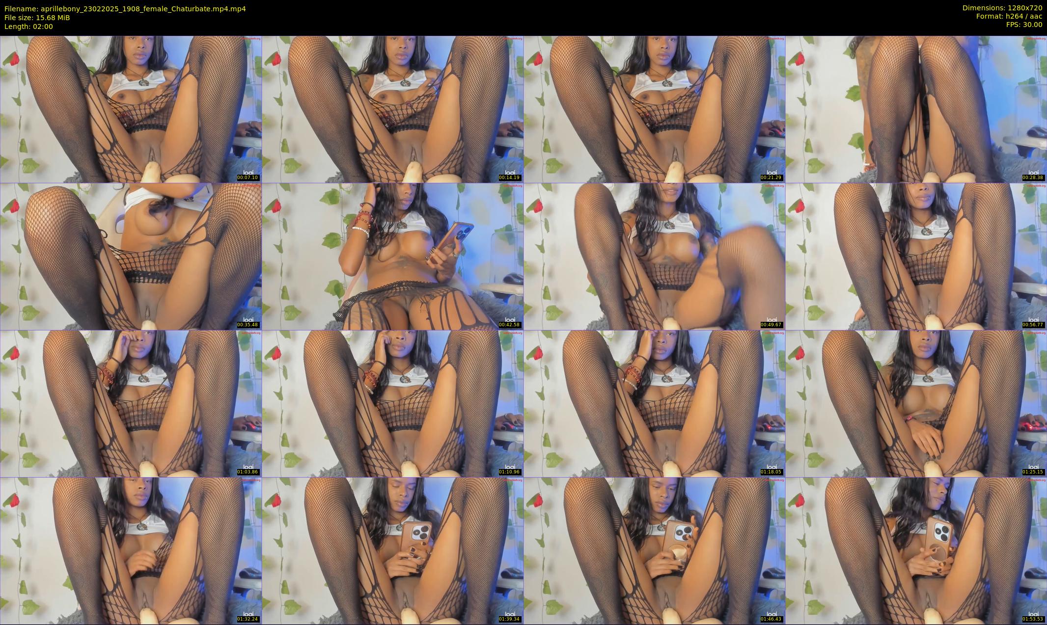 aprillebony — 2 minute Chaturbate female cam show recording, 720p, Feb 23, 2025