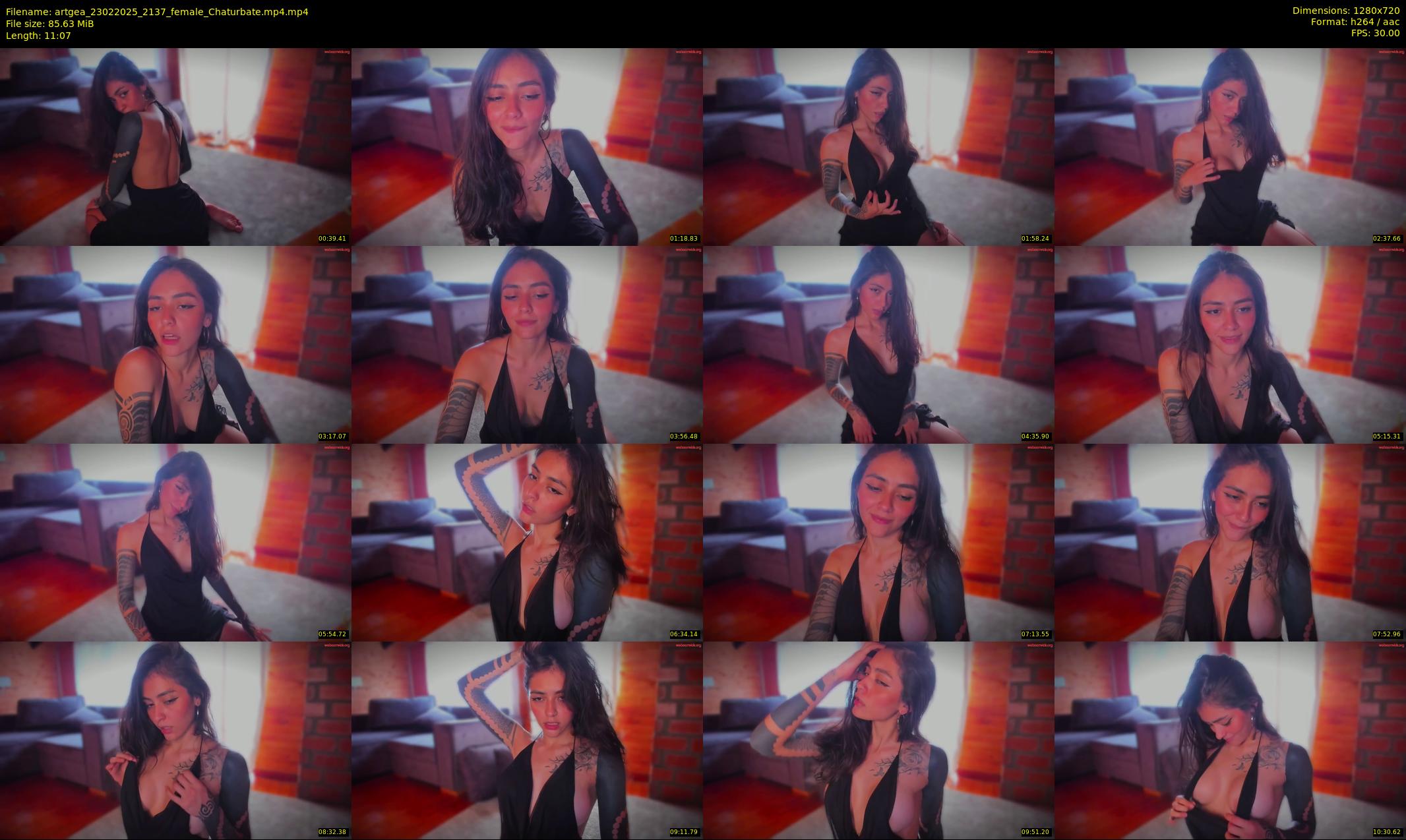 artgea — 12 minute Chaturbate female cam show recording, 720p, Feb 23, 2025
