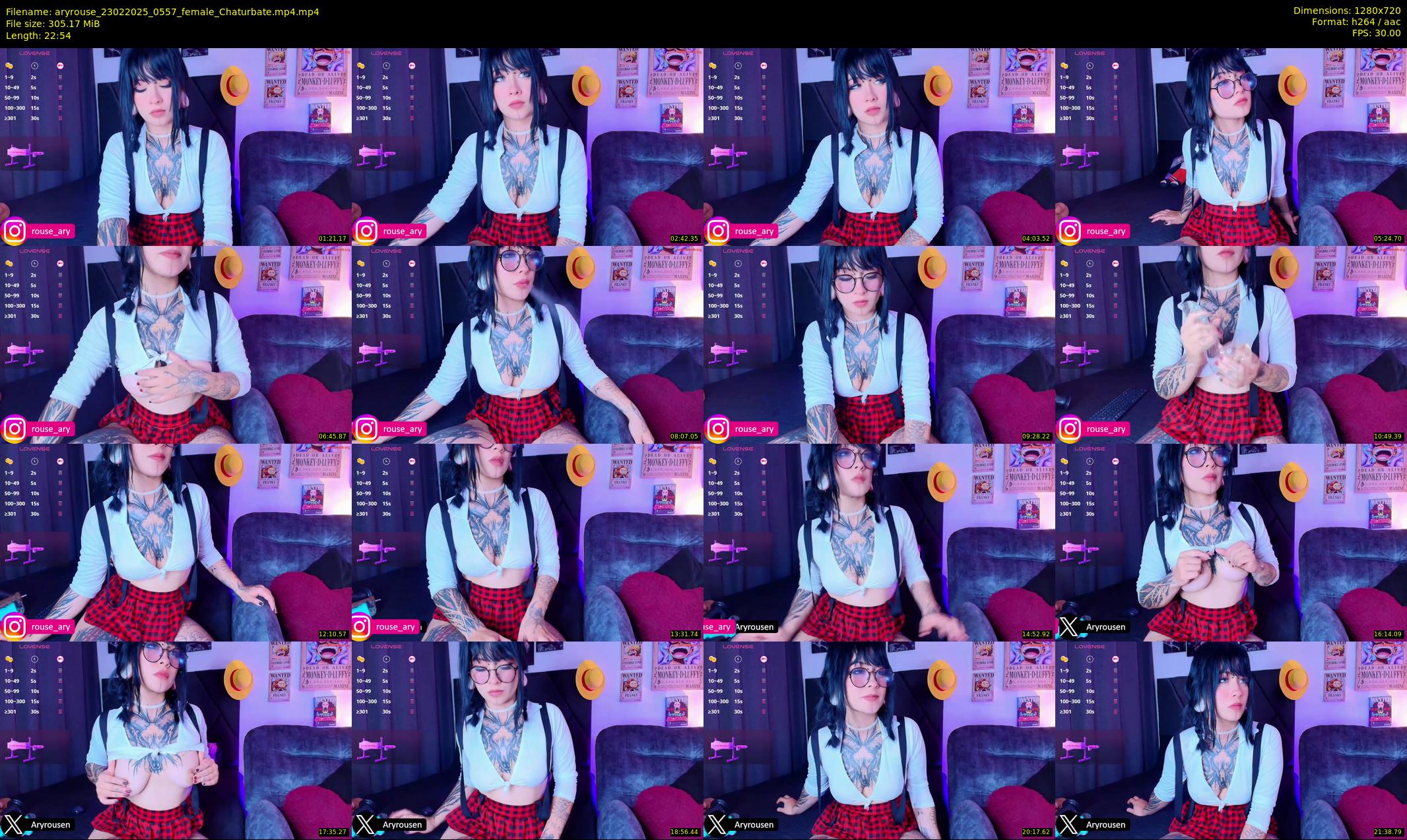 aryrouse — 23 minute Chaturbate female cam show recording, 720p, Feb 23, 2025