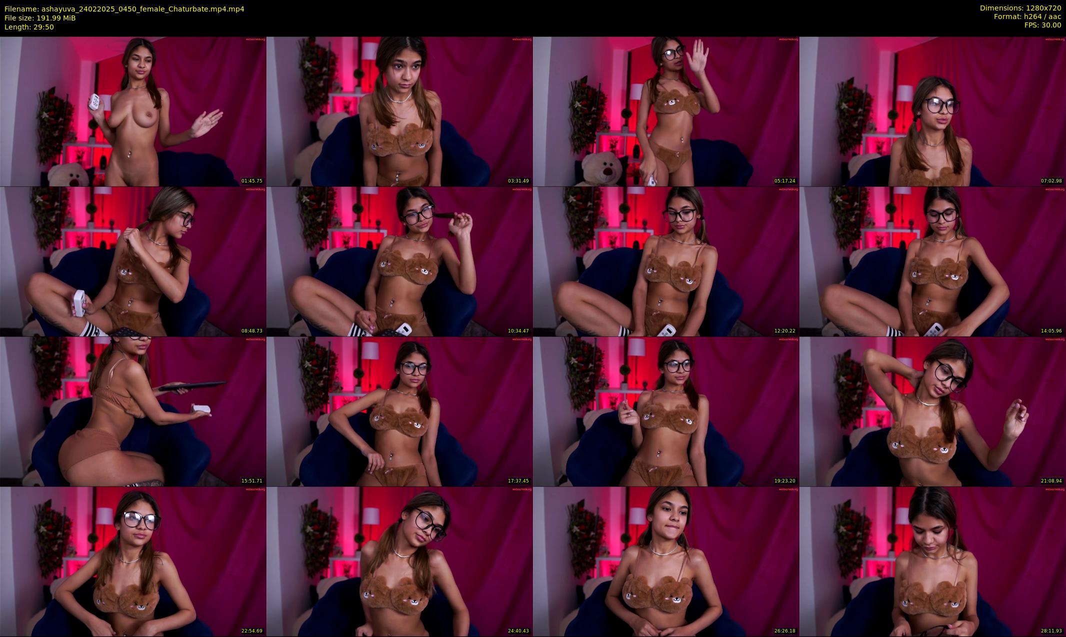 ashayuva — 30 minute Chaturbate female cam show recording, 720p, Feb 24, 2025