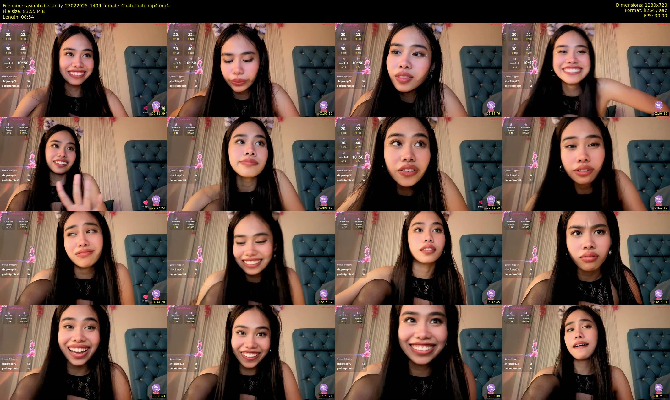 asianbabecandy — 9 minute Chaturbate female cam show recording, 720p, Feb 23, 2025