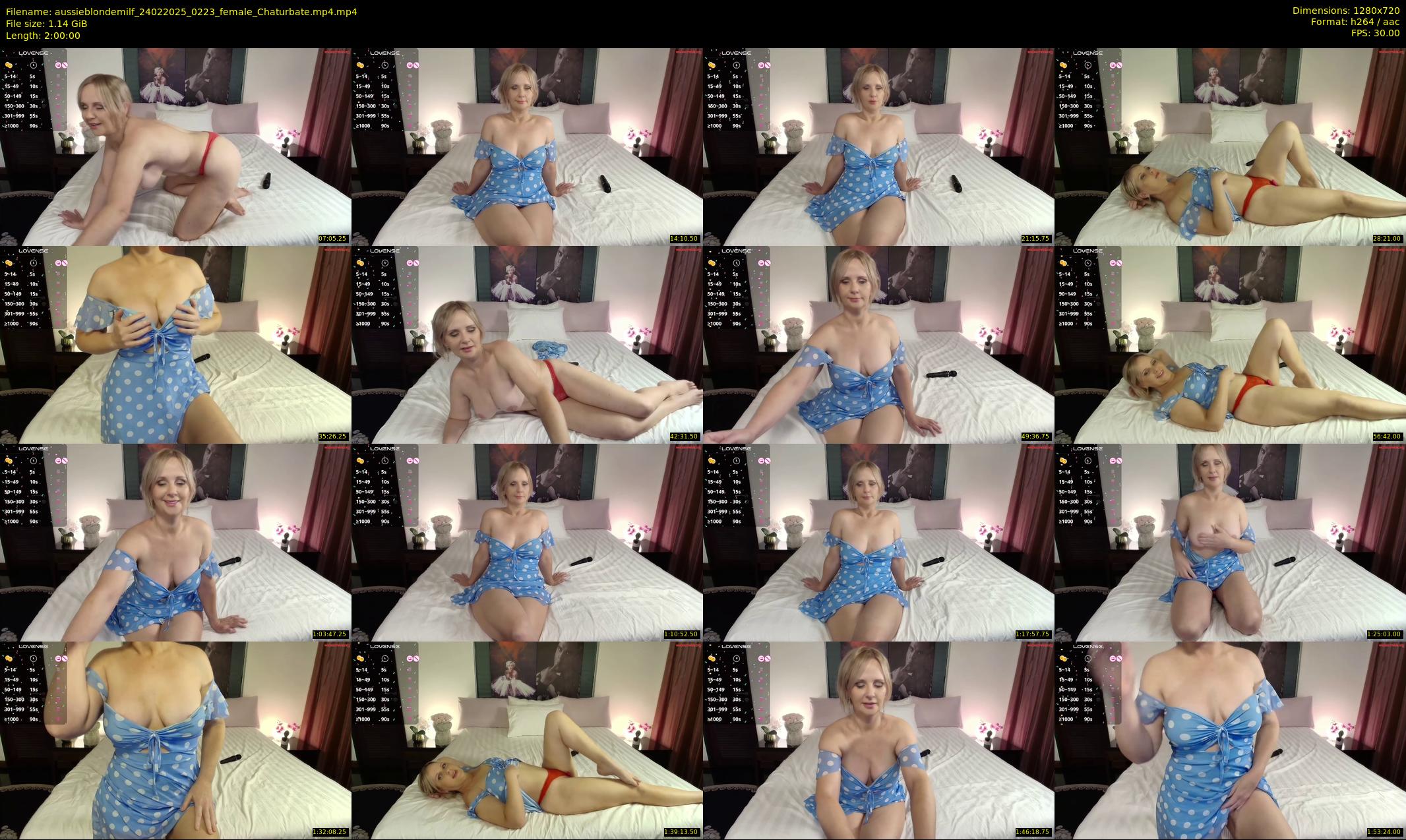 aussieblondemilf — 120 minute Chaturbate female cam show recording, 720p, Feb 24, 2025