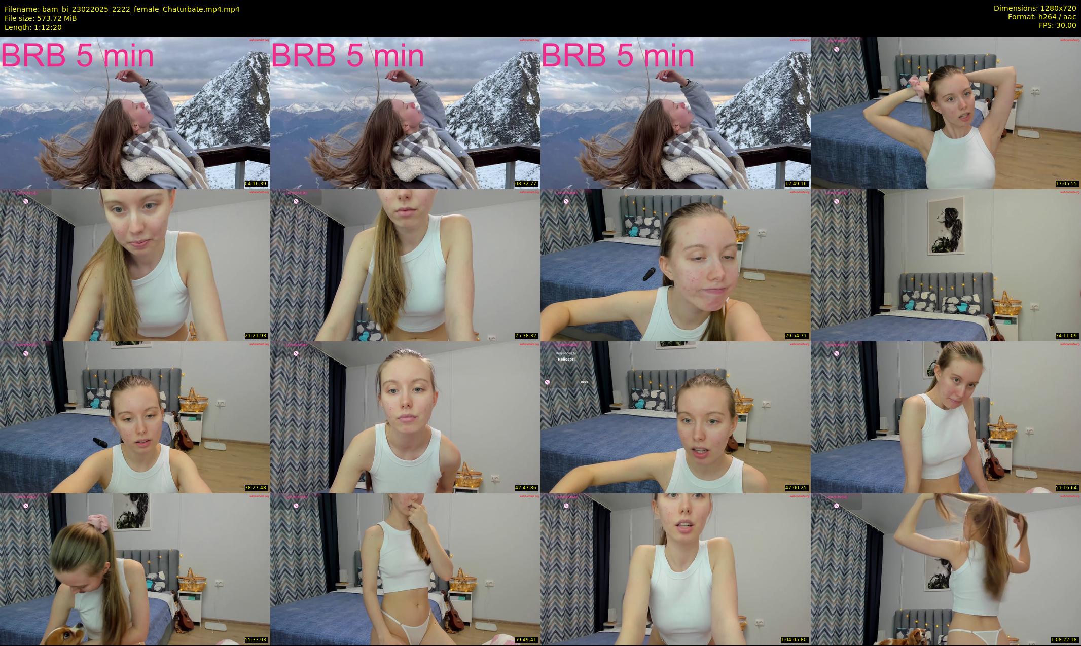 bam_bi — 73 minute Chaturbate female cam show recording, 720p, Feb 23, 2025