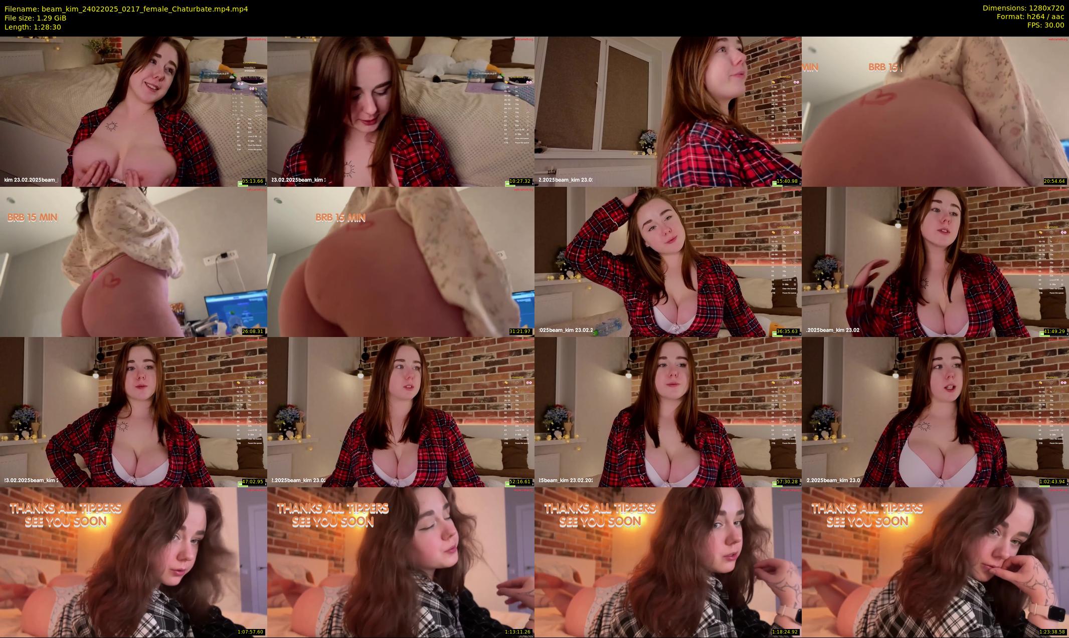 beam_kim — 89 minute Chaturbate female cam show recording, 720p, Feb 24, 2025