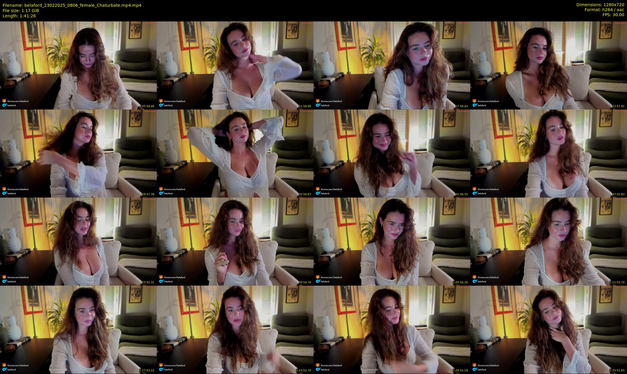 belaford — 102 minute Chaturbate female cam show recording, 720p, Feb 23, 2025