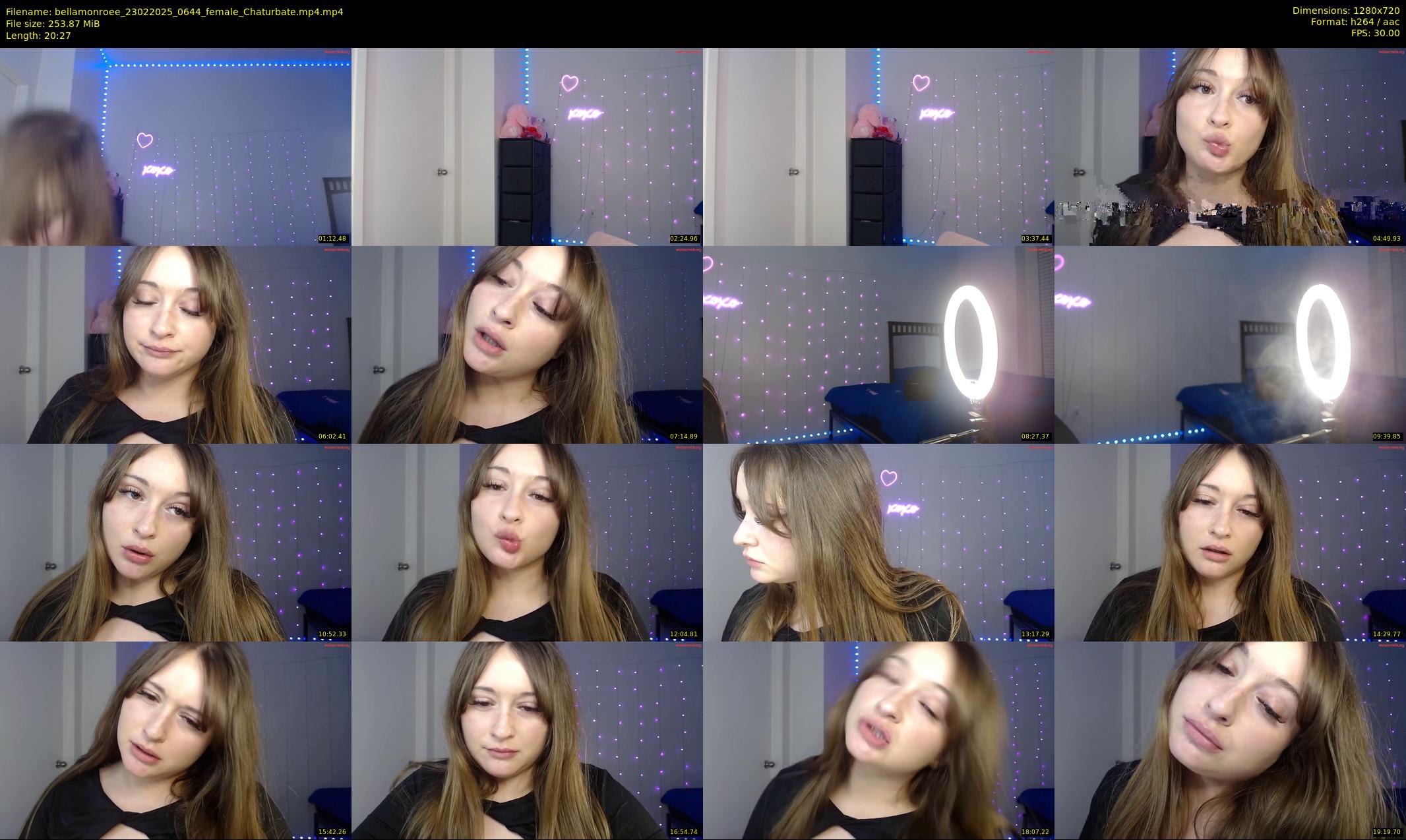 bellamonroee — 21 minute Chaturbate female cam show recording, 720p, Feb 23, 2025