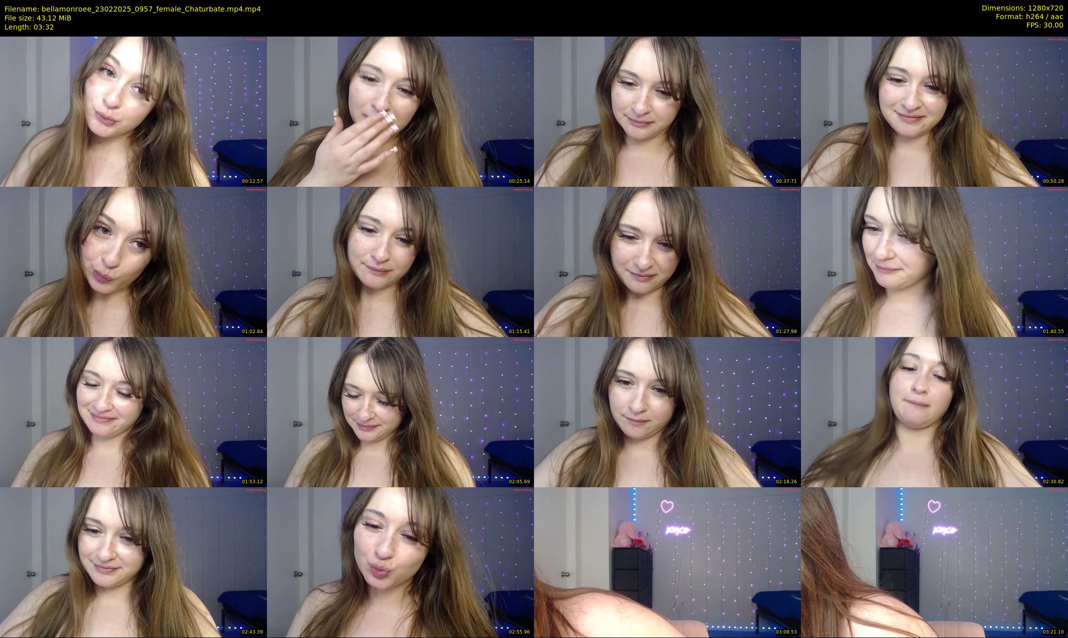 bellamonroee — 4 minute Chaturbate female cam show recording, 720p, Feb 23, 2025