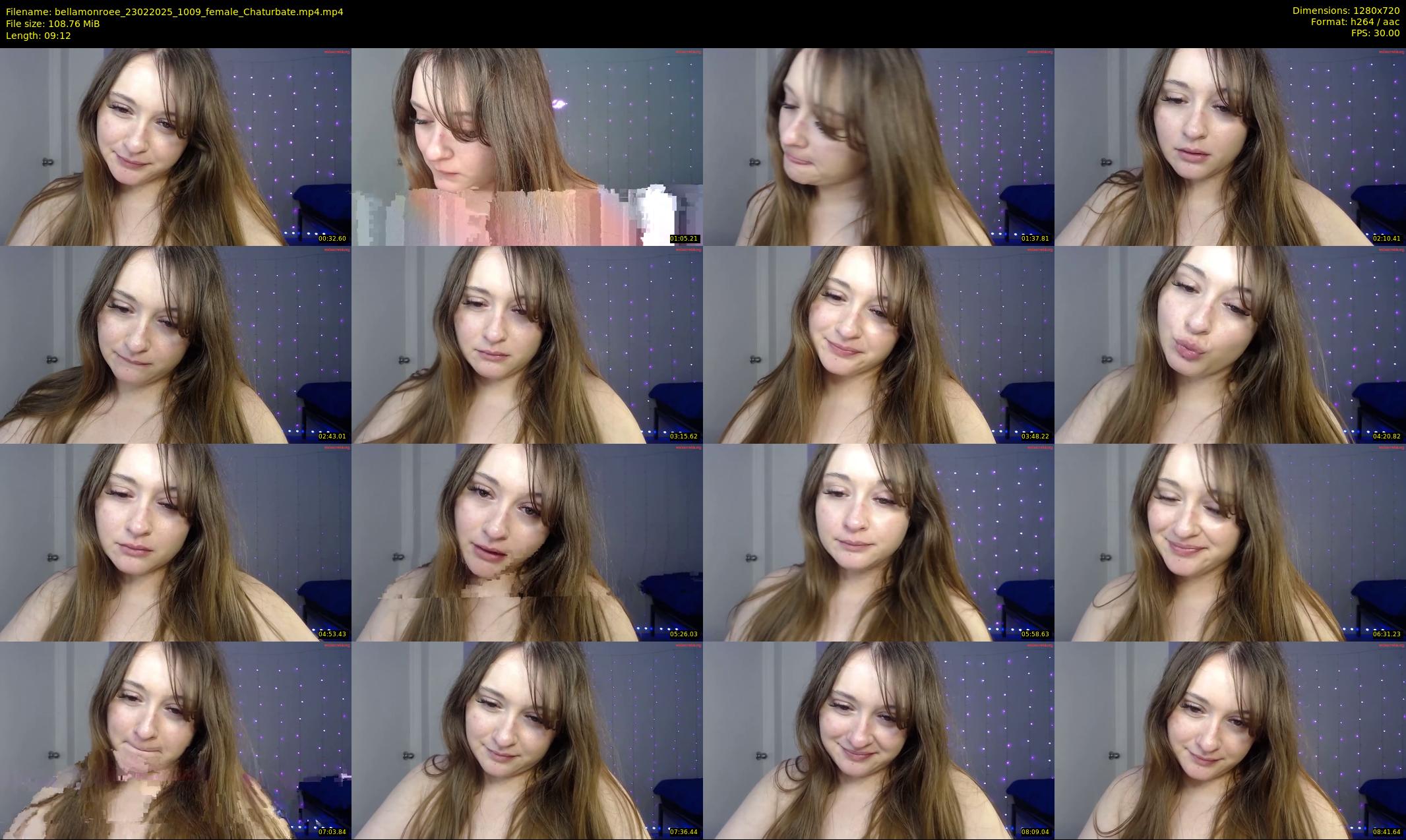 bellamonroee — 10 minute Chaturbate female cam show recording, 720p, Feb 23, 2025