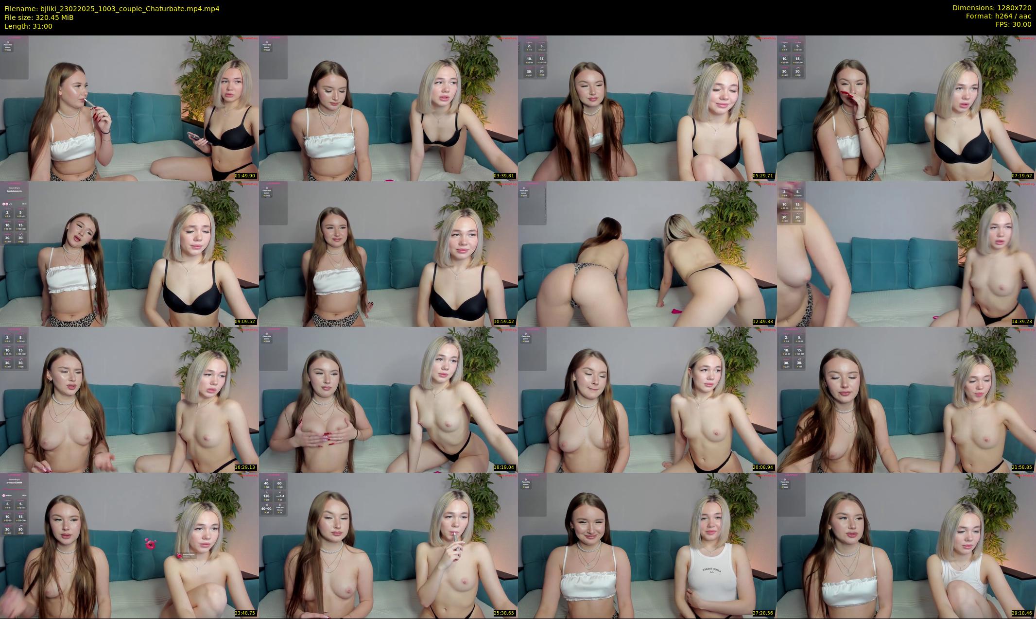 bjliki — 31 minute Chaturbate couple cam show recording, 720p, Feb 23, 2025