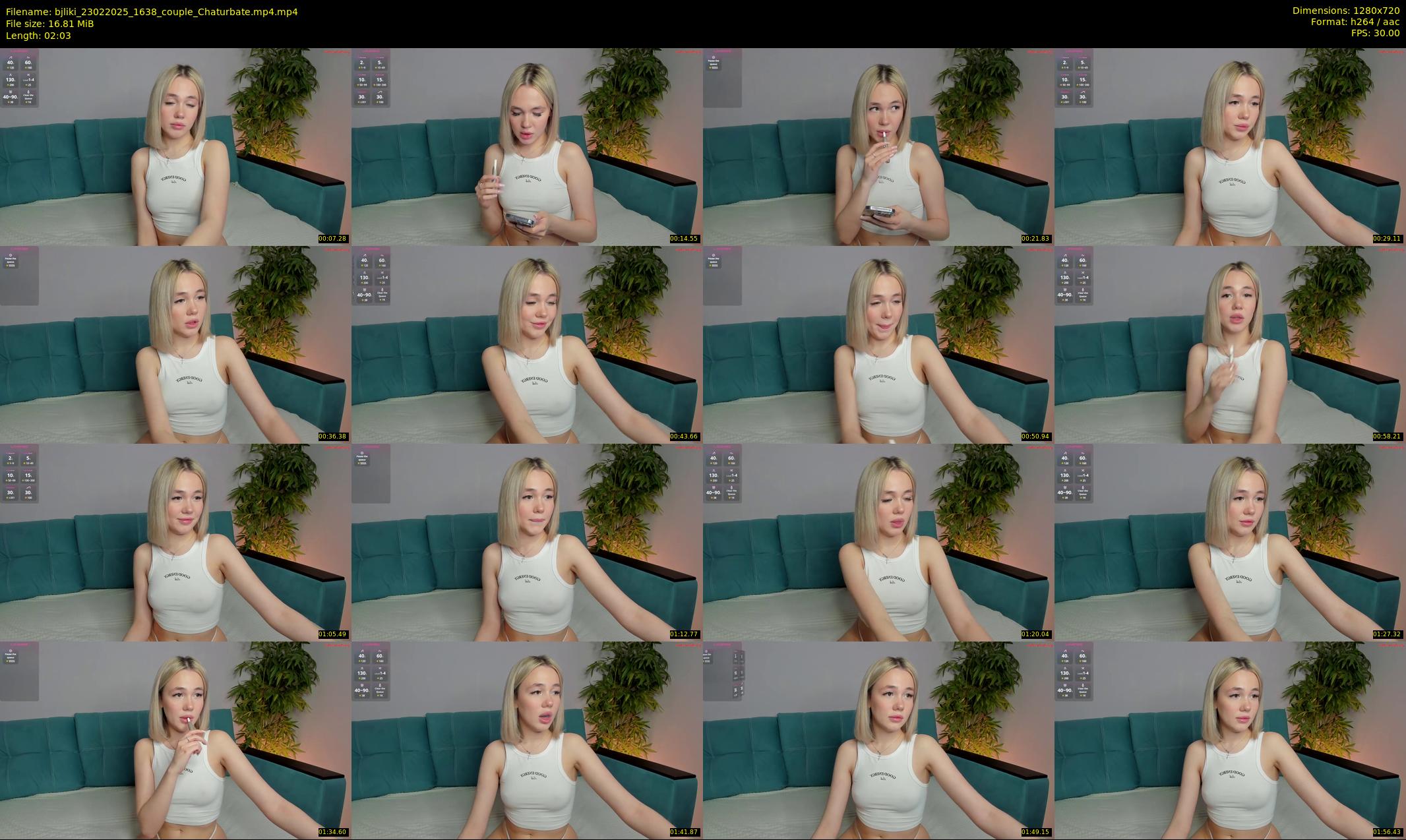 bjliki — 3 minute Chaturbate couple cam show recording, 720p, Feb 23, 2025