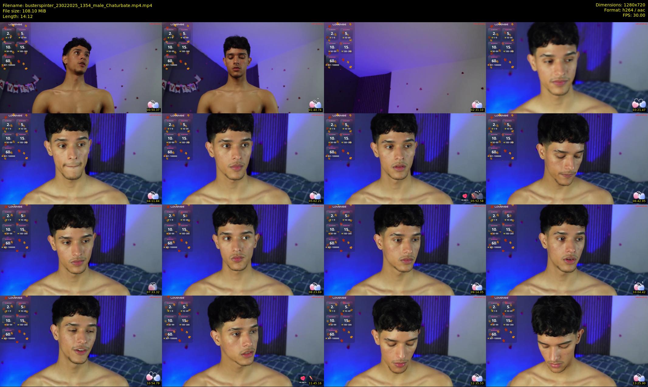 busterspinter — 15 minute Chaturbate male cam show recording, 720p, Feb 23, 2025