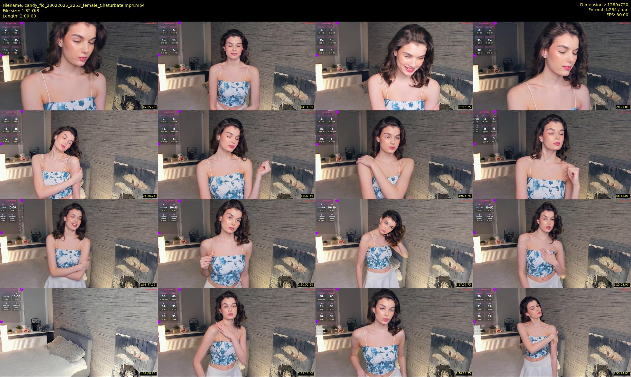 candy_flo — 120 minute Chaturbate female cam show recording, 720p, Feb 23, 2025