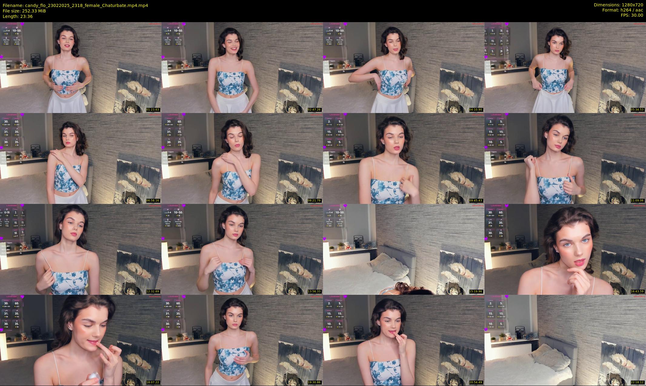 candy_flo — 24 minute Chaturbate female cam show recording, 720p, Feb 23, 2025