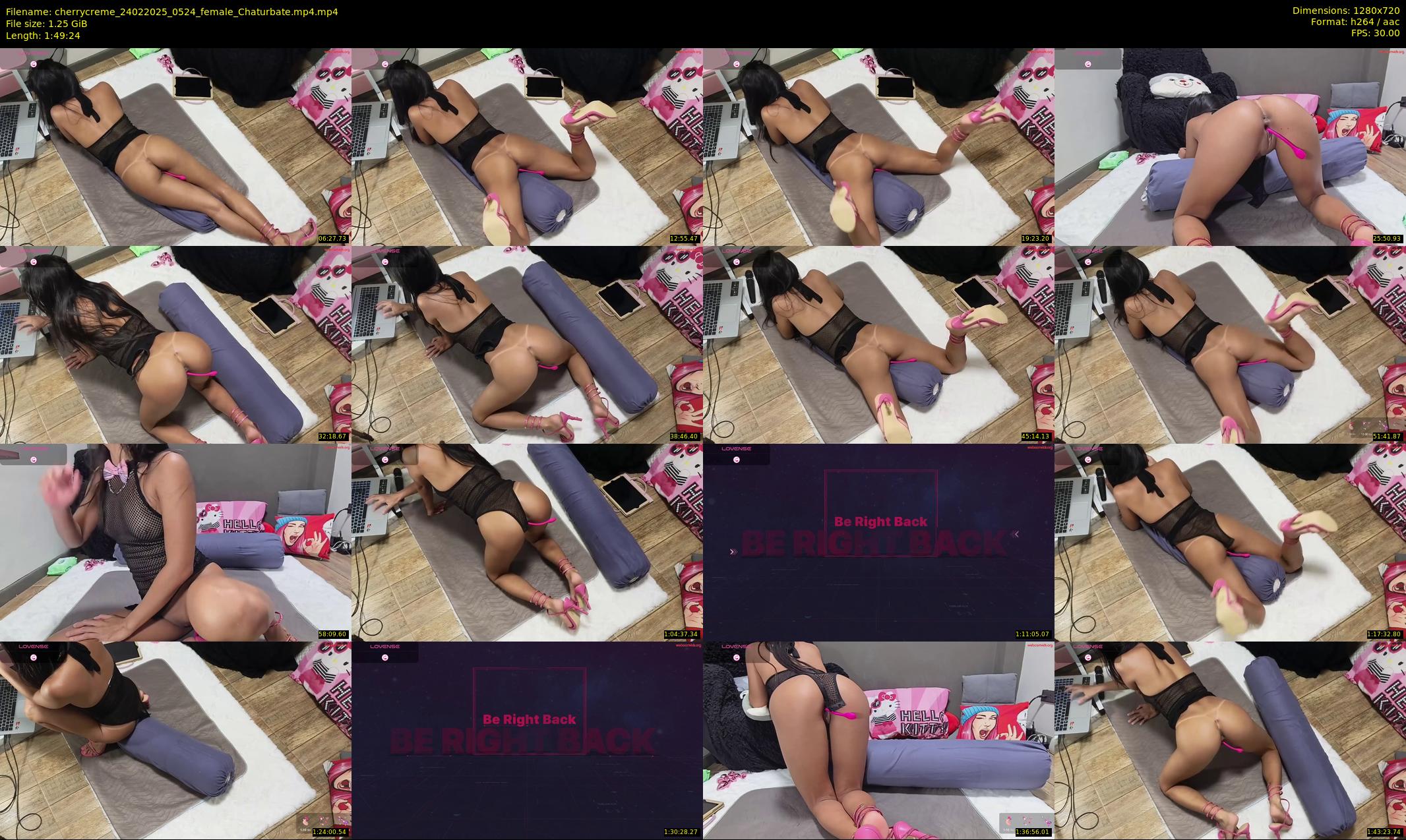 cherrycreme — 110 minute Chaturbate female cam show recording, 720p, Feb 24, 2025