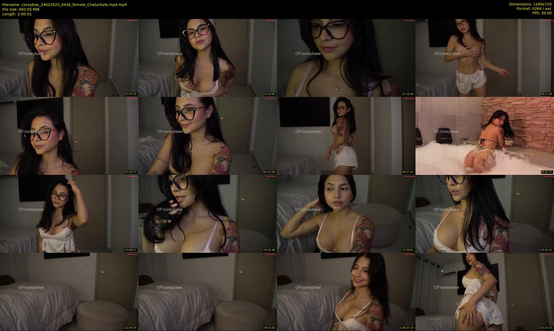 coreybae — 121 minute Chaturbate female cam show recording, 720p, Feb 24, 2025