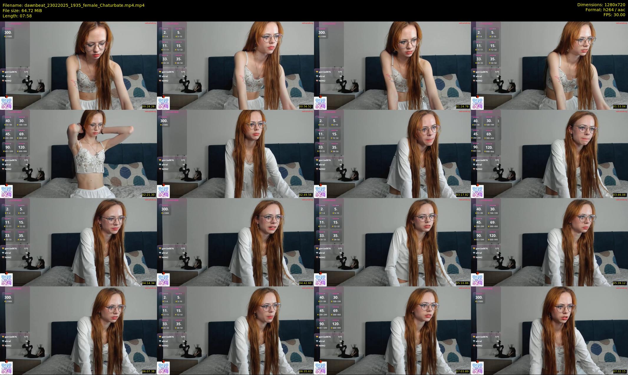 dawnbeat — 8 minute Chaturbate female cam show recording, 720p, Feb 23, 2025