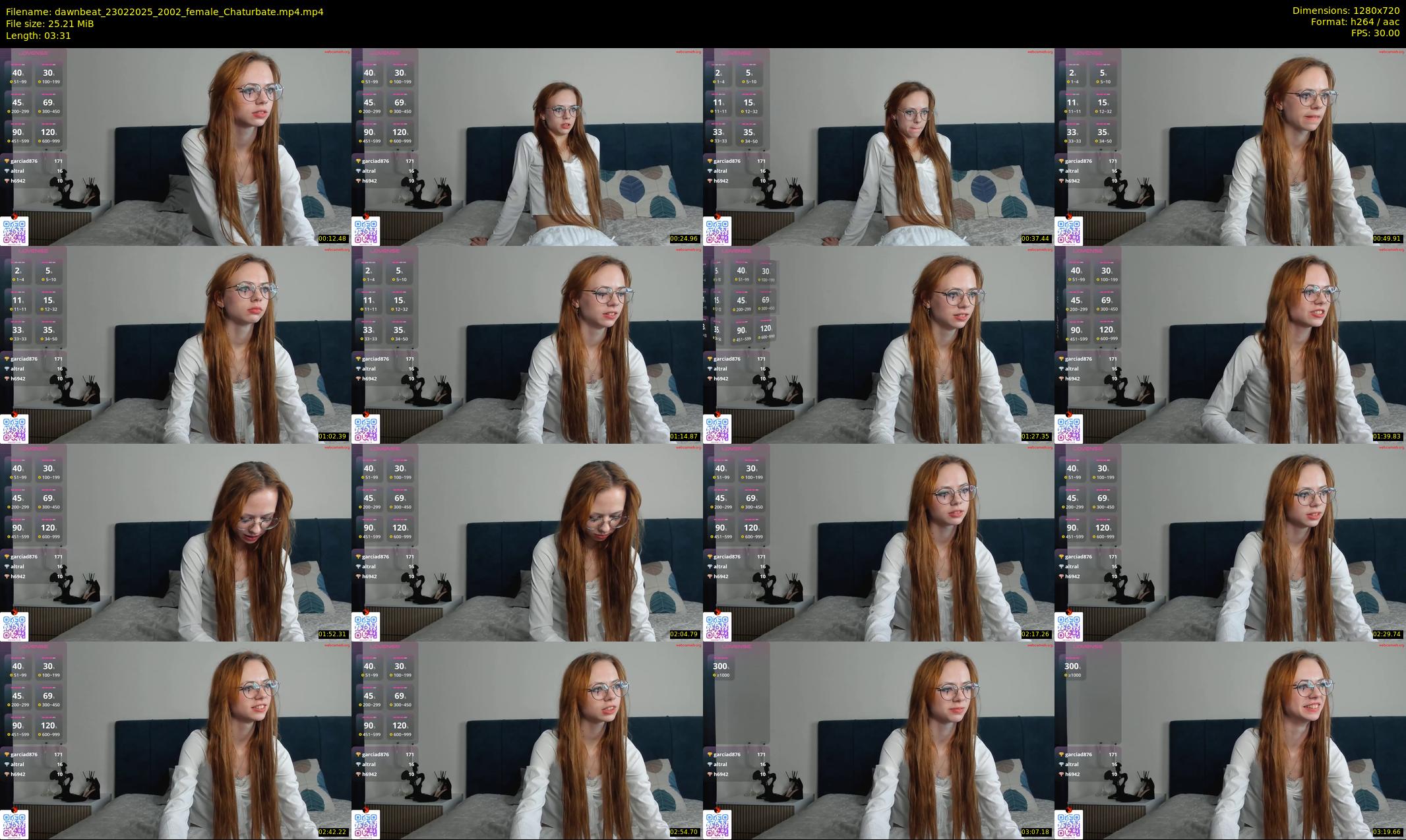 dawnbeat — 4 minute Chaturbate female cam show recording, 720p, Feb 23, 2025
