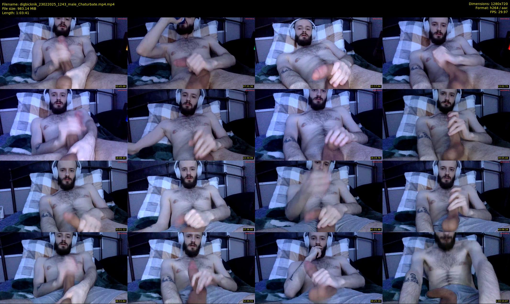 digbicknik — 64 minute Chaturbate male cam show recording, 720p, Feb 23, 2025