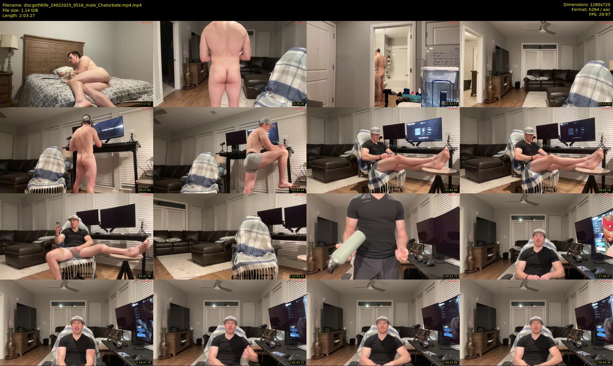 discgolf4life — 124 minute Chaturbate male cam show recording, 720p, Feb 24, 2025