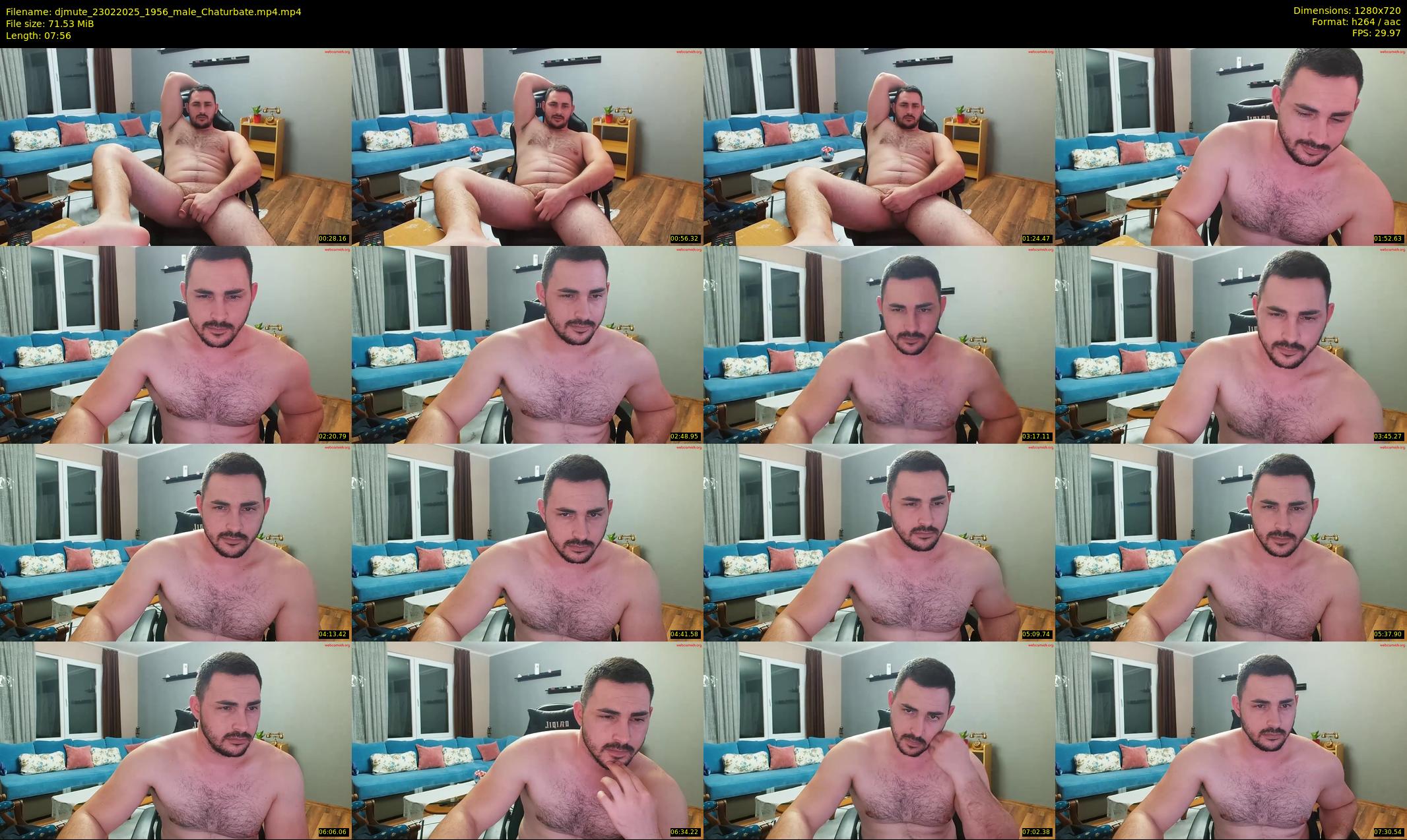 djmute — 8 minute Chaturbate male cam show recording, 720p, Feb 23, 2025