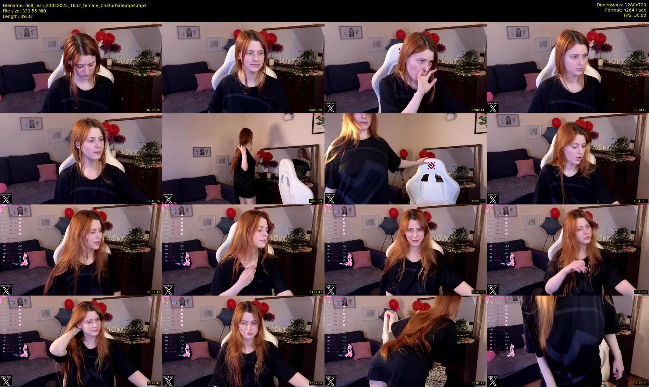 doll_lesli — 40 minute Chaturbate female cam show recording, 720p, Feb 23, 2025