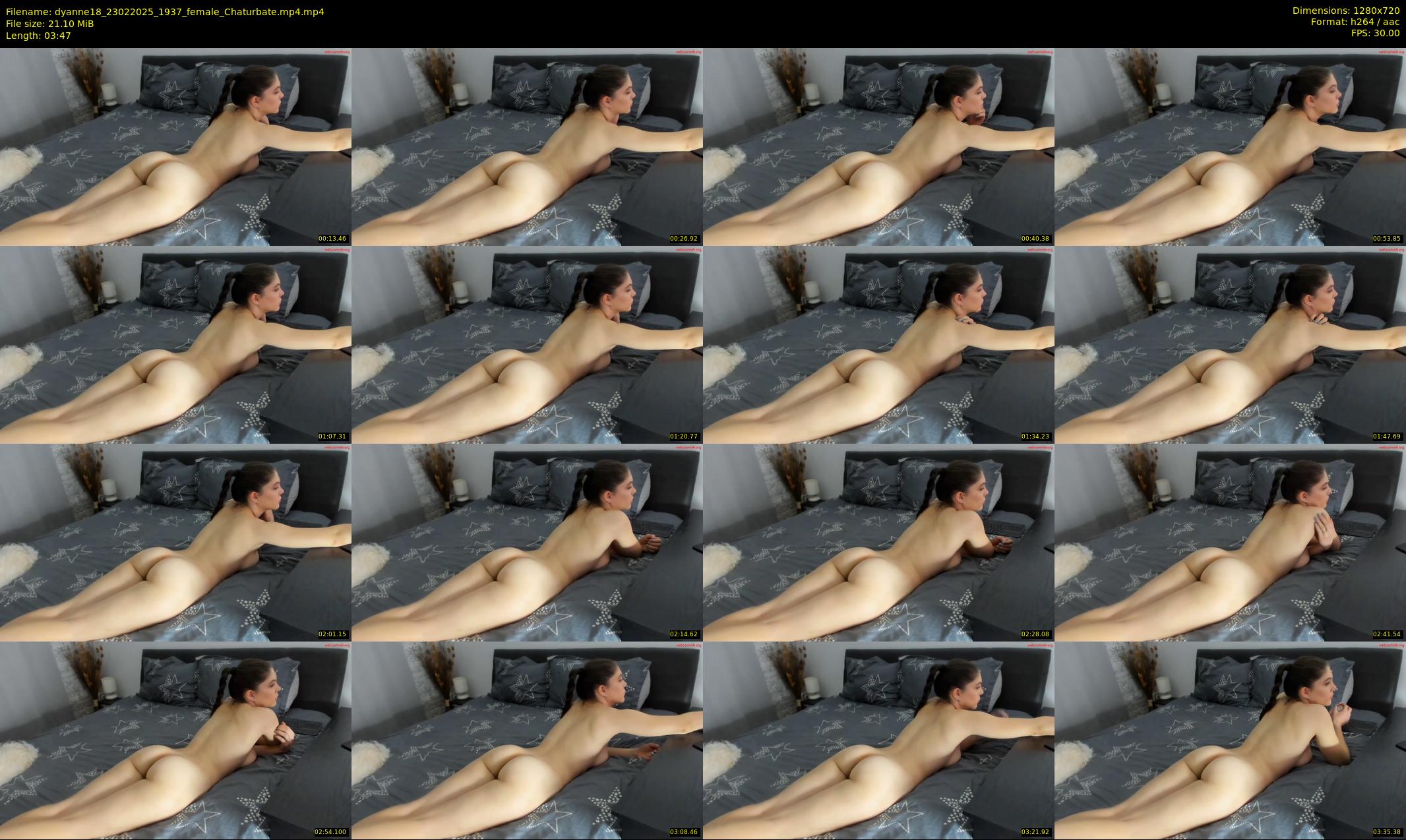 dyanne18 — 4 minute Chaturbate female cam show recording, 720p, Feb 23, 2025