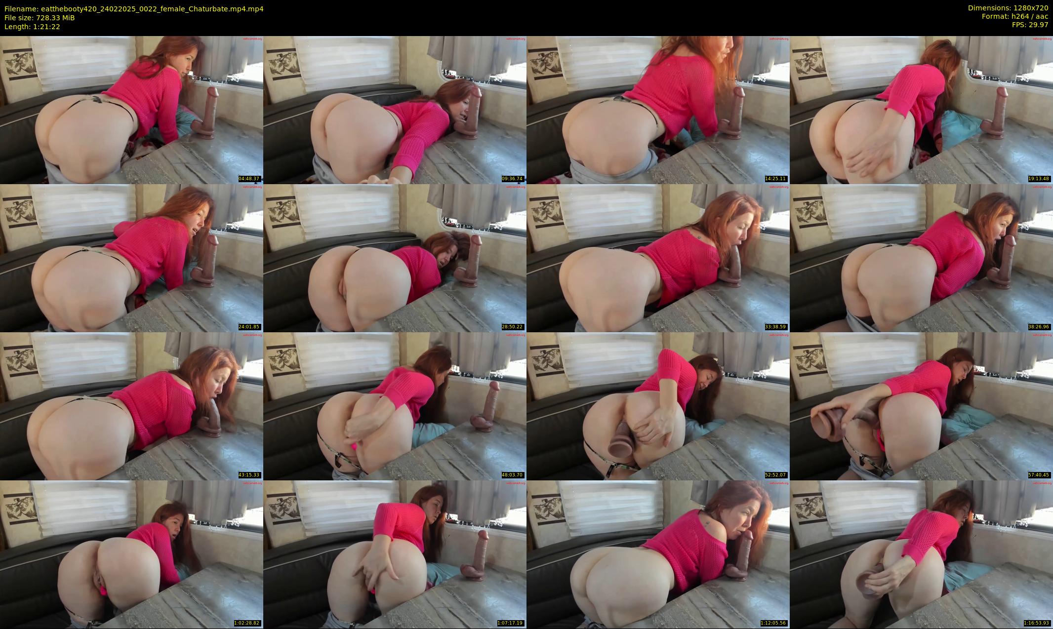 eatthebooty420 — 82 minute Chaturbate female cam show recording, 720p, Feb 24, 2025