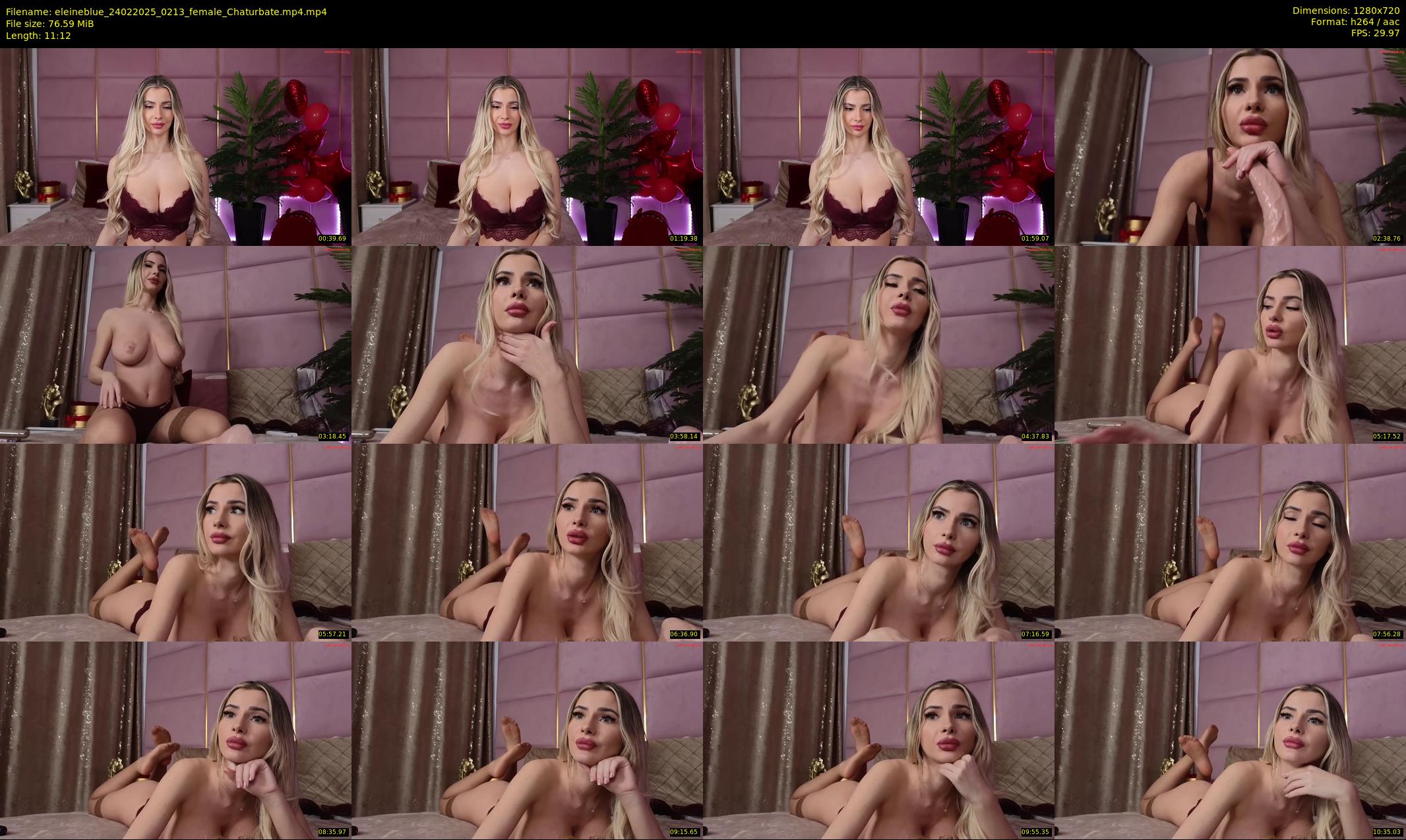 eleineblue — 12 minute Chaturbate female cam show recording, 720p, Feb 24, 2025