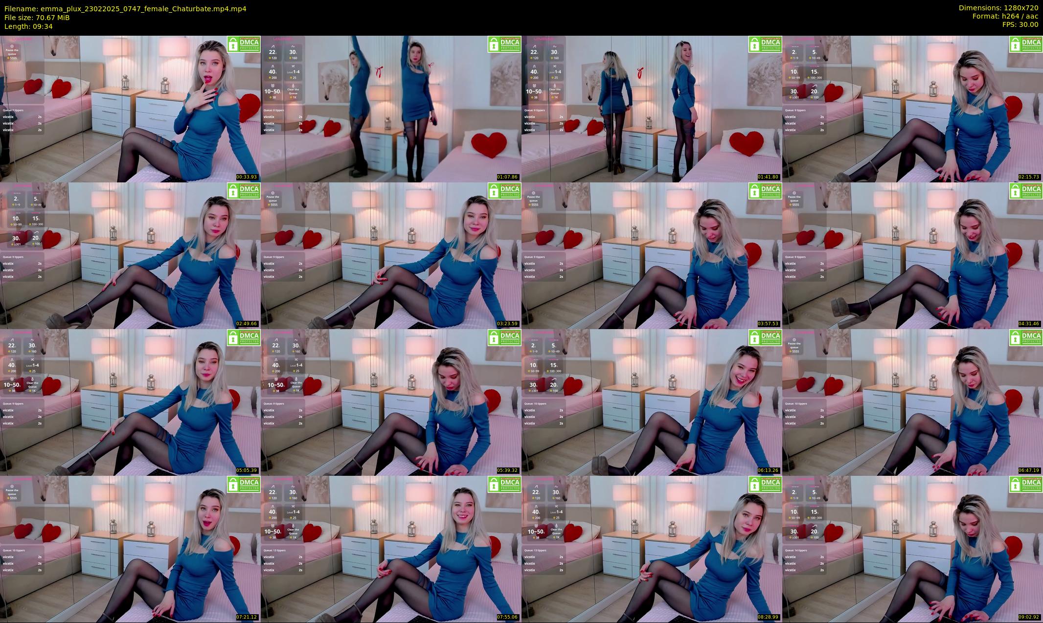 emma_plux — 10 minute Chaturbate female cam show recording, 720p, Feb 23, 2025