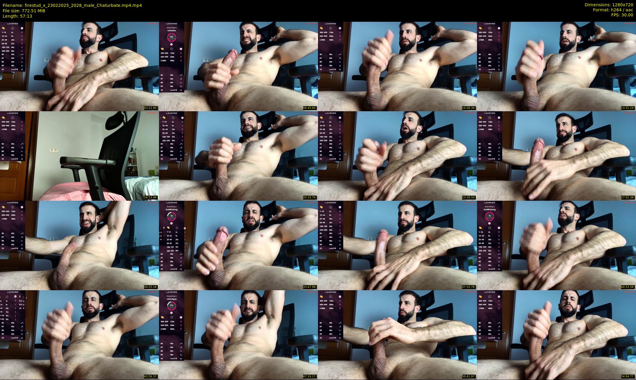 firestud_x — 58 minute Chaturbate male cam show recording, 720p, Feb 23, 2025