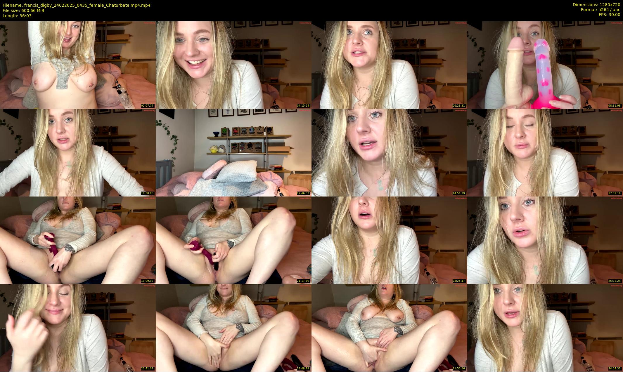 francis_digby — 37 minute Chaturbate female cam show recording, 720p, Feb 24, 2025