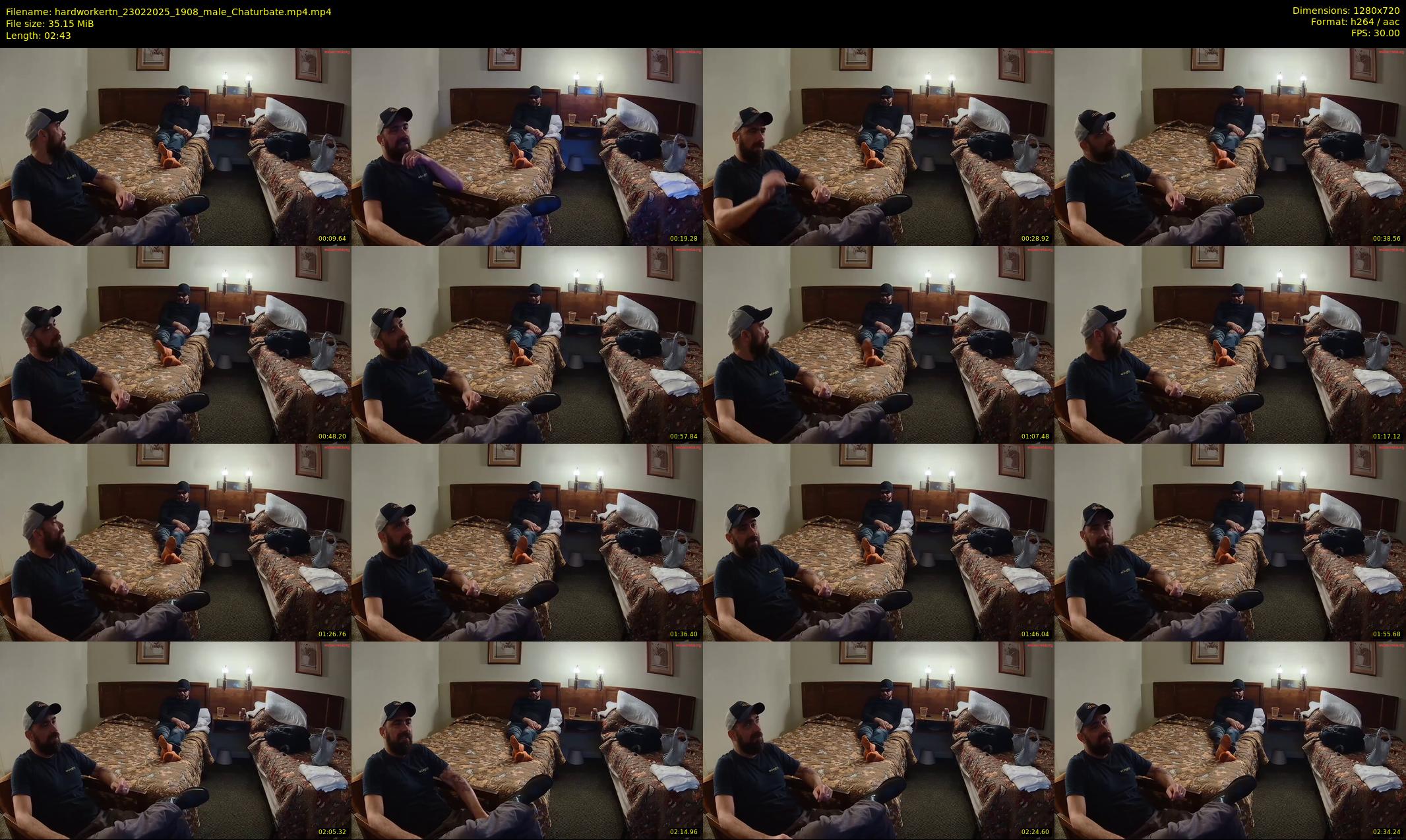 hardworkertn — 3 minute Chaturbate male cam show recording, 720p, Feb 23, 2025