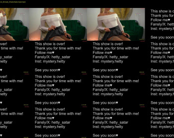 hetty_satar — 20 minute Chaturbate female cam show recording, 720p, Feb 23, 2025