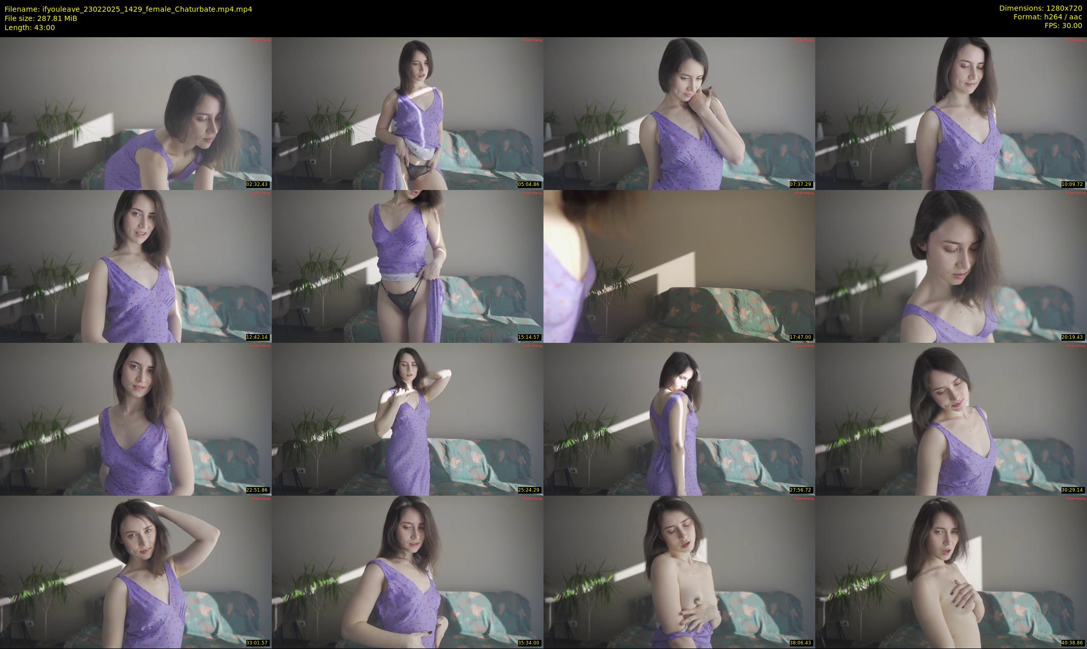 ifyouleave — 43 minute Chaturbate female cam show recording, 720p, Feb 23, 2025