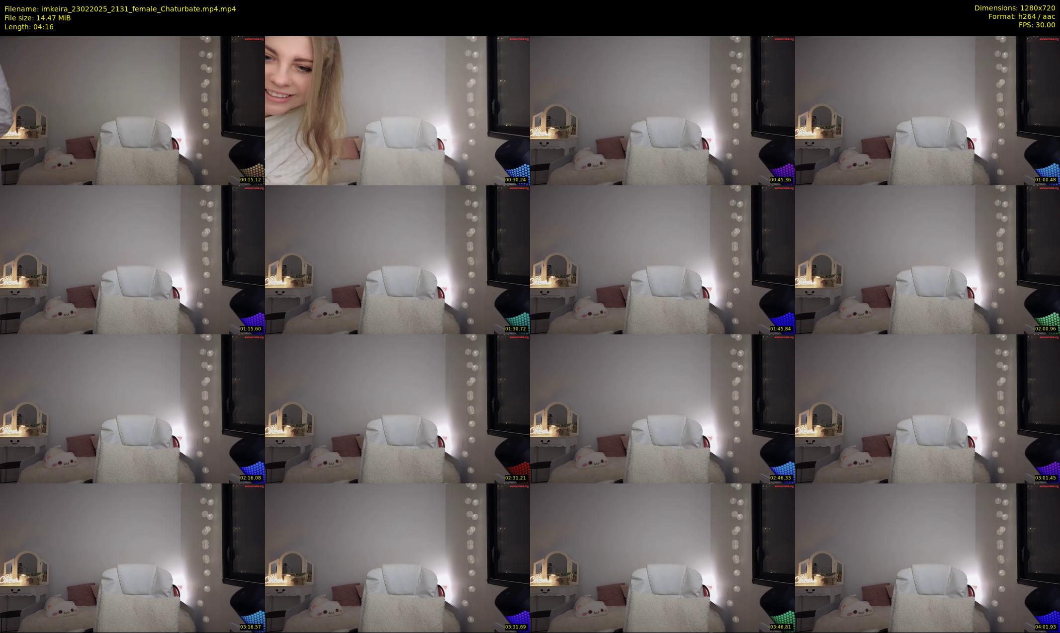 imkeira — 5 minute Chaturbate female cam show recording, 720p, Feb 23, 2025