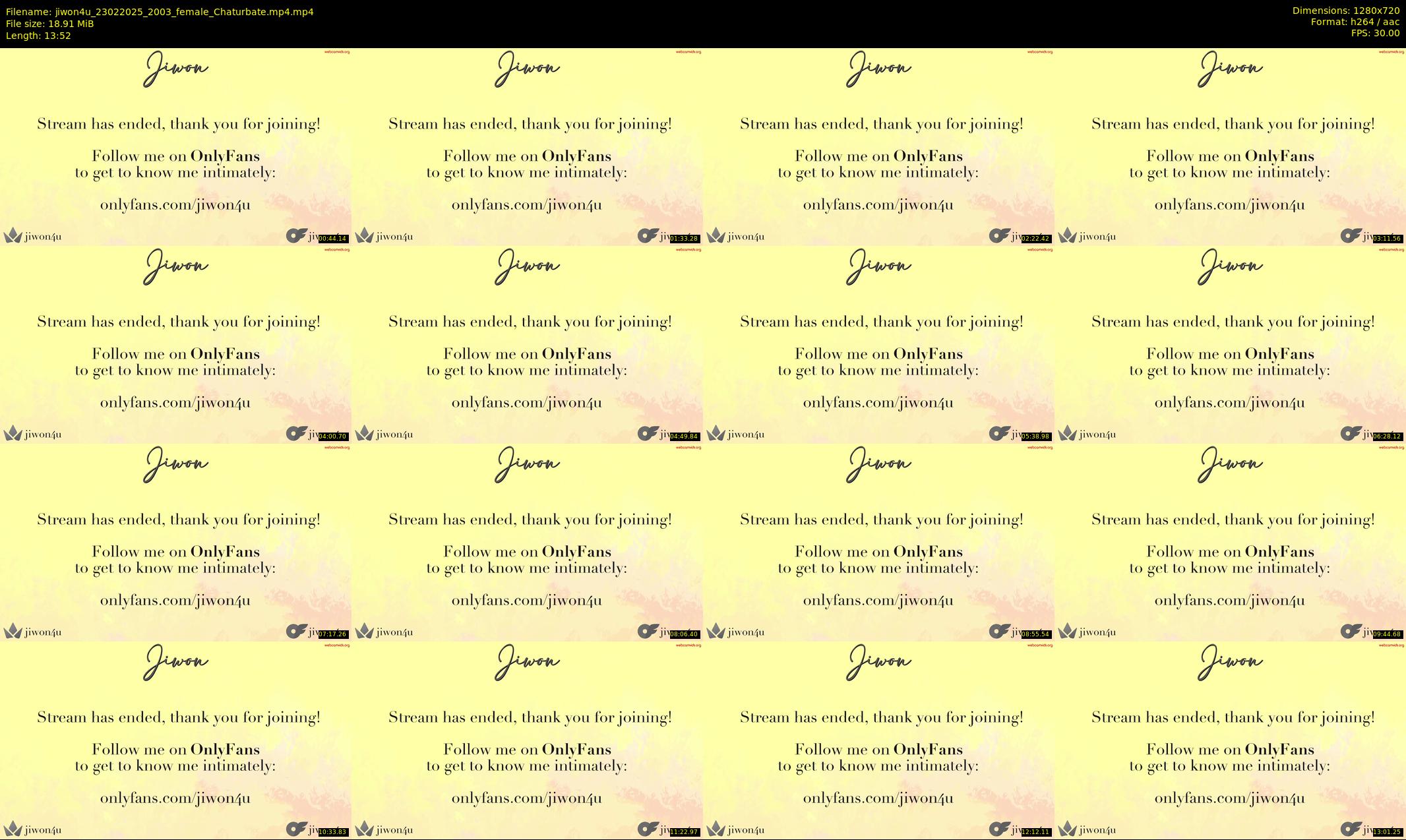 jiwon4u — 14 minute Chaturbate female cam show recording, 720p, Feb 23, 2025