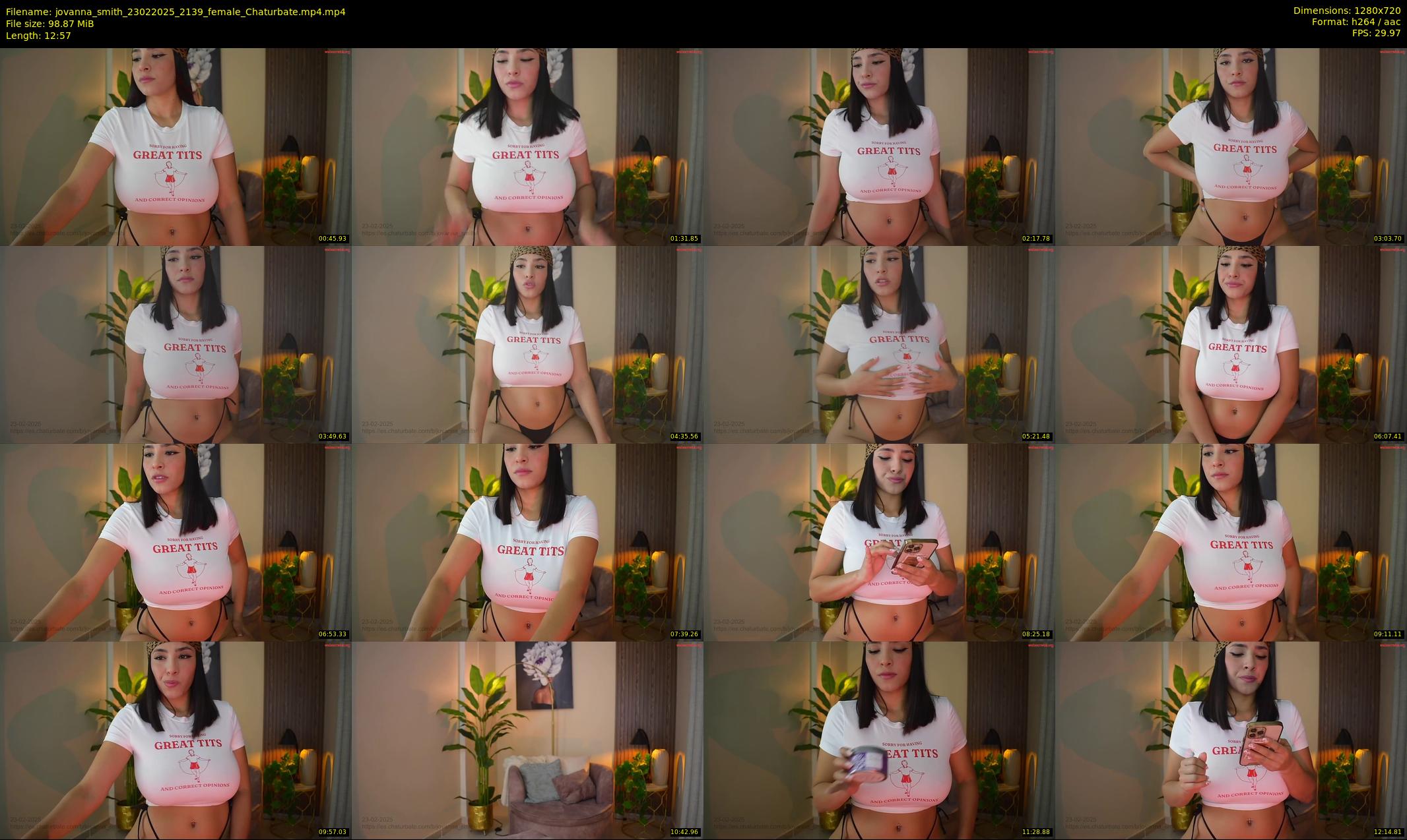 jovanna_smith — 13 minute Chaturbate female cam show recording, 720p, Feb 23, 2025
