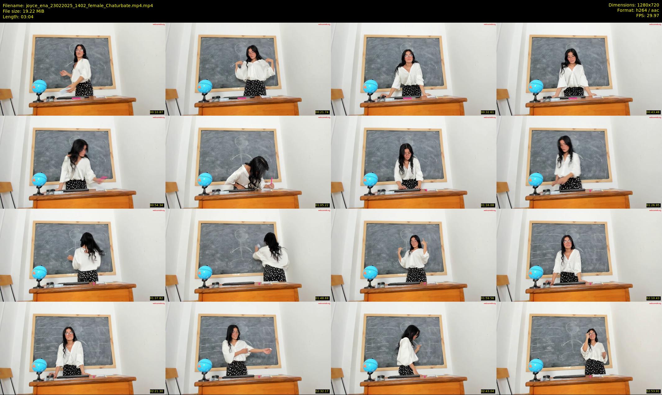 joyce_ena — 4 minute Chaturbate female cam show recording, 720p, Feb 23, 2025