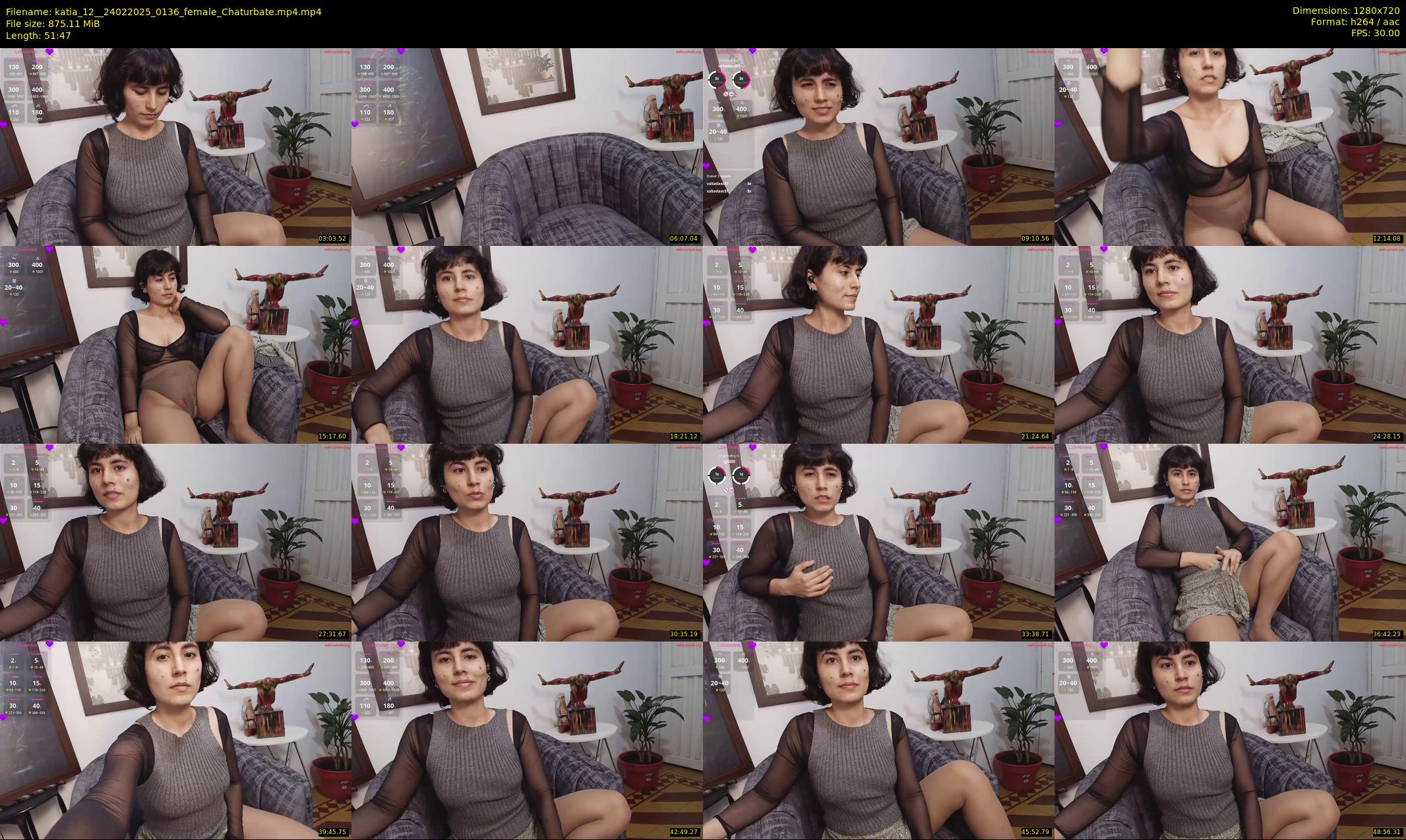 katia_12_ — 52 minute Chaturbate female cam show recording, 720p, Feb 24, 2025