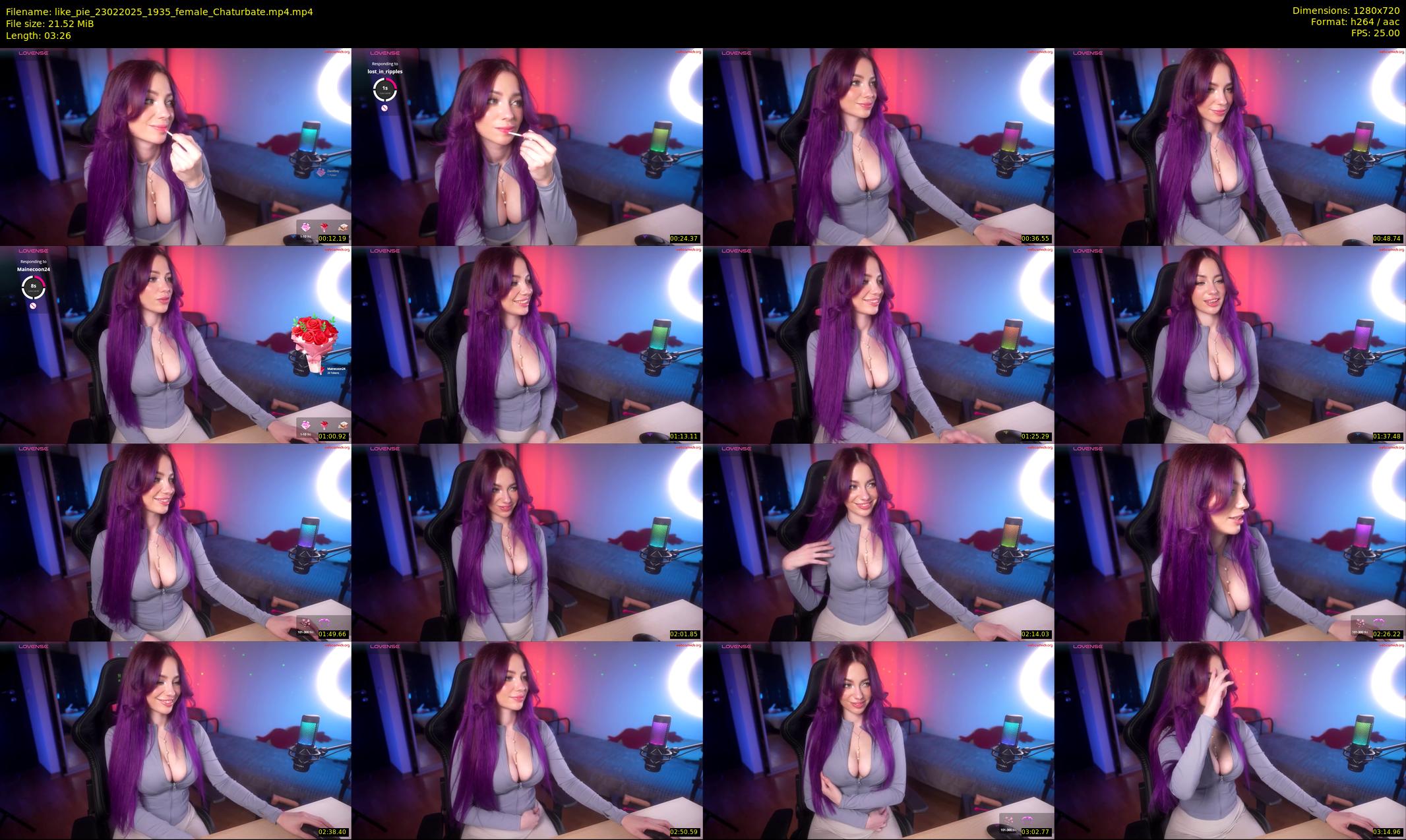 like_pie — 4 minute Chaturbate couple cam show recording, 720p, Feb 23, 2025