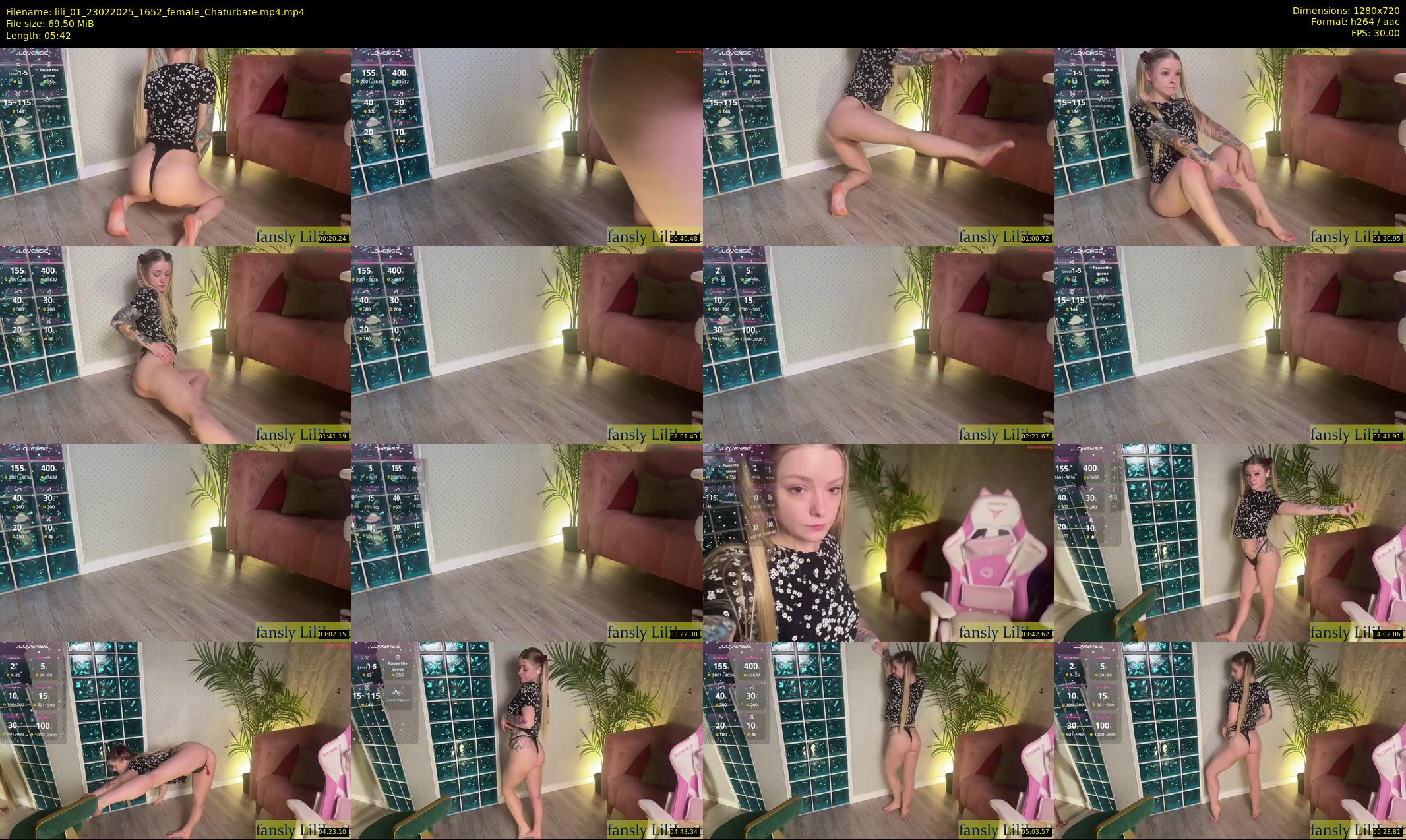 lili_01 — 6 minute Chaturbate female cam show recording, 720p, Feb 23, 2025