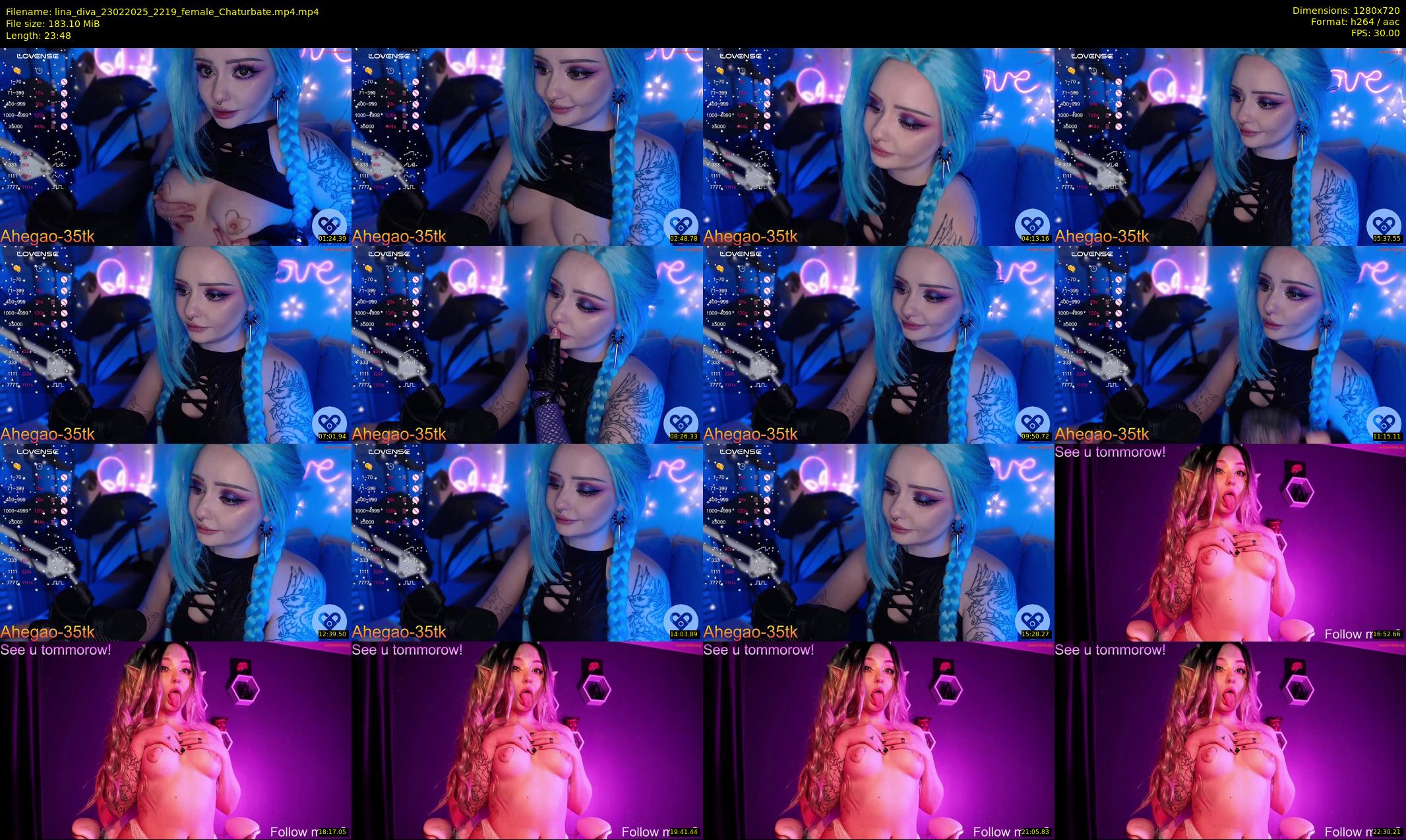 lina_diva — 24 minute Chaturbate female cam show recording, 720p, Feb 23, 2025