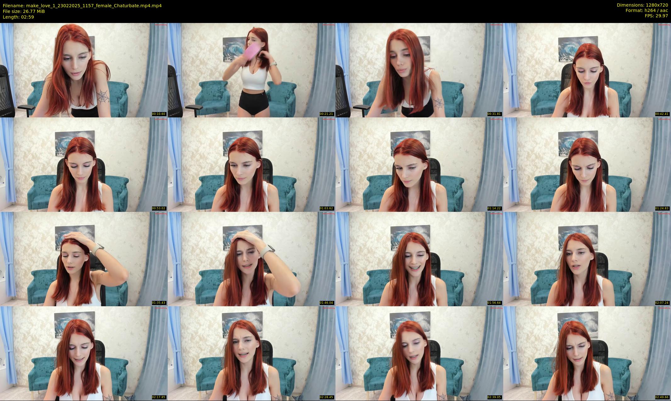make_love_1 — 3 minute Chaturbate female cam show recording, 720p, Feb 23, 2025